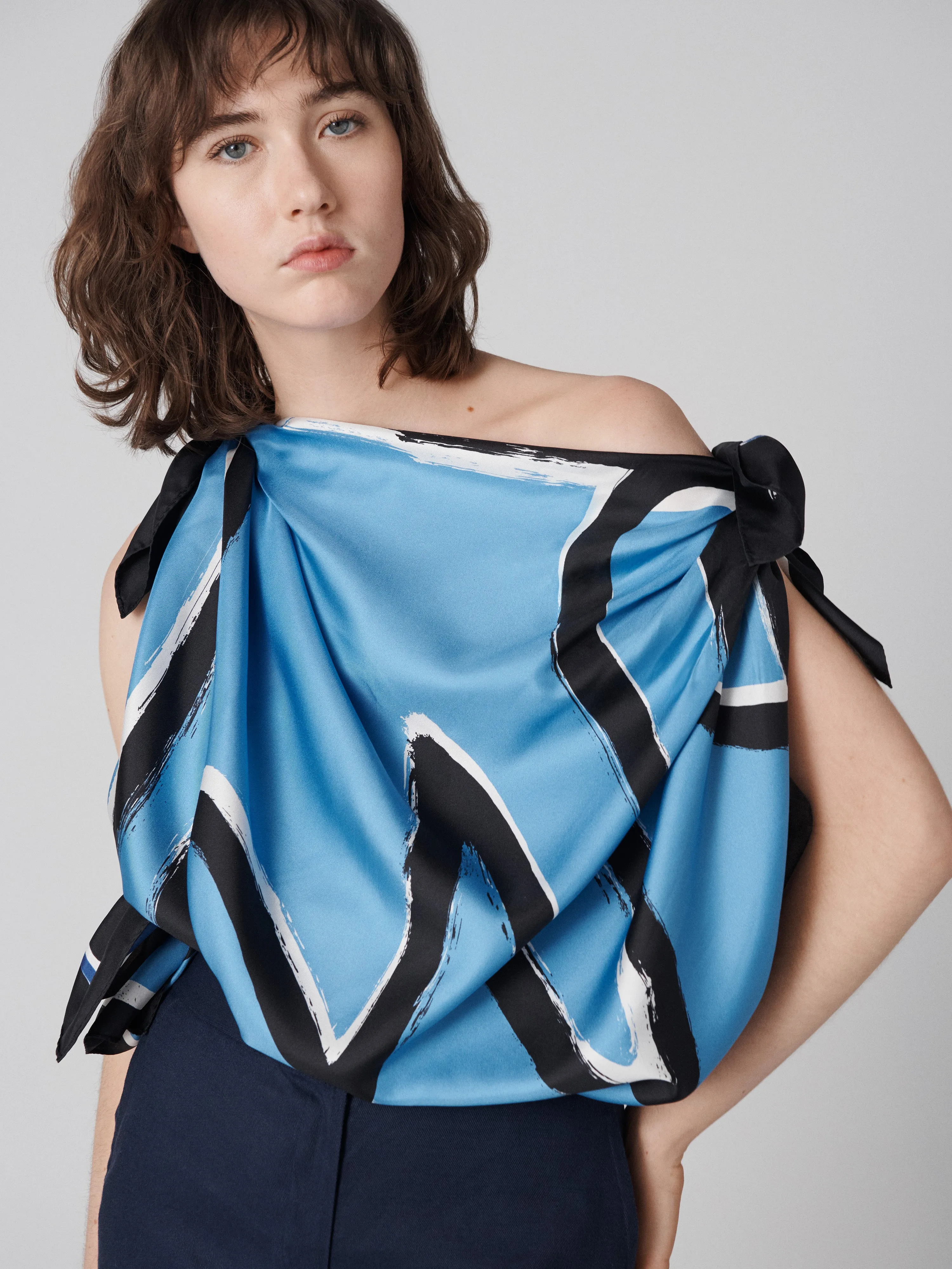 Flag Silk Scarf sold by Diane Von Furstenberg product image thumbnail 4