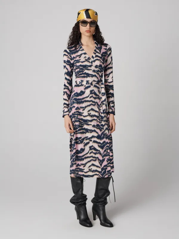 Abigail Silk Jersey Midi Wrap Dress sold by Diane Von Furstenberg