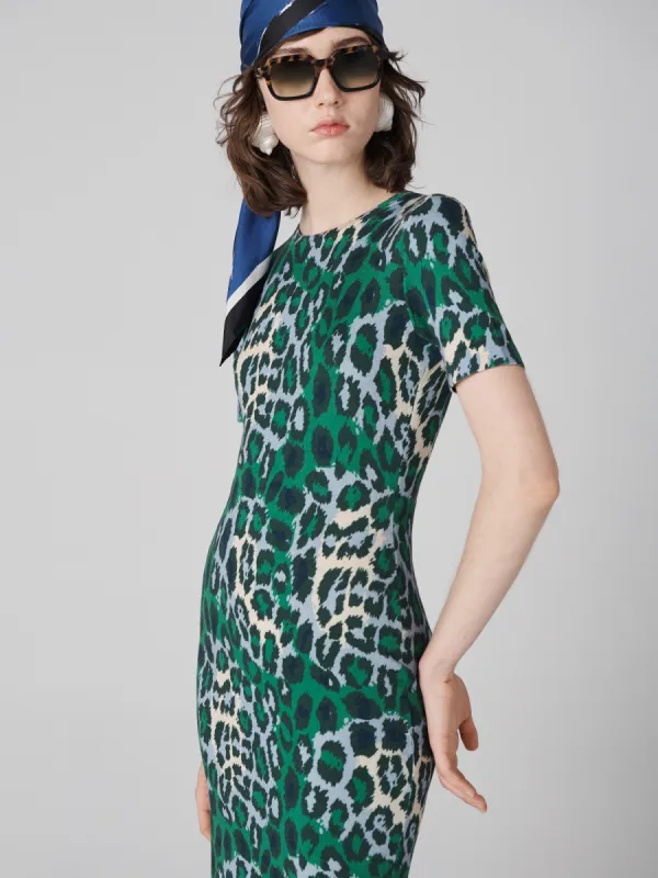 Florence Knit Short Sleeve Dress made by Diane Von Furstenberg