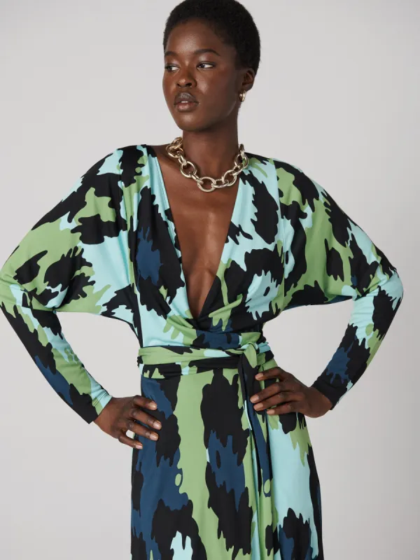 Amara Matte Jersey Wrap Dress sold by Diane Von Furstenberg
