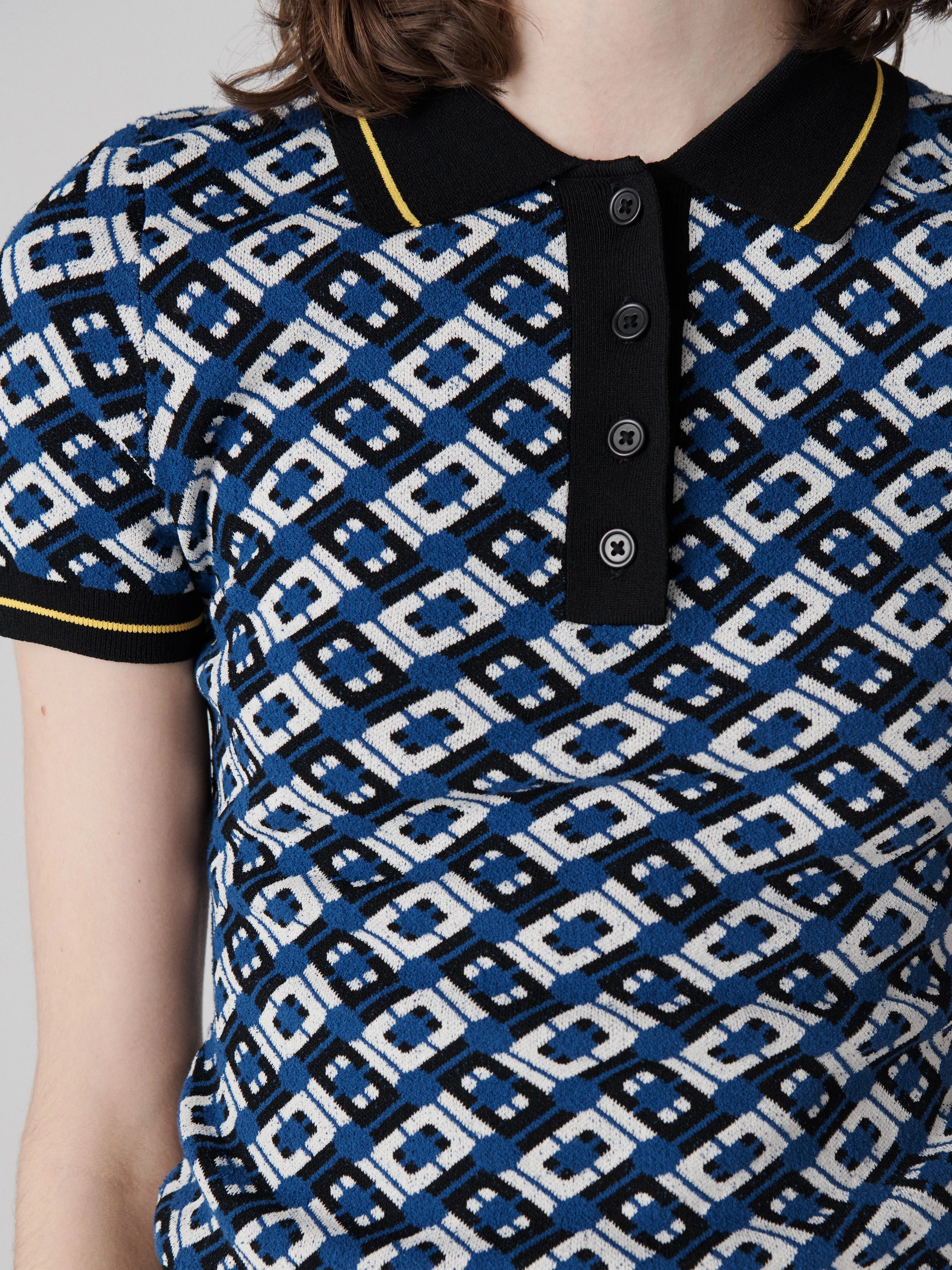 Serena Knit Jacquard Top sold by Diane Von Furstenberg product image thumbnail 2