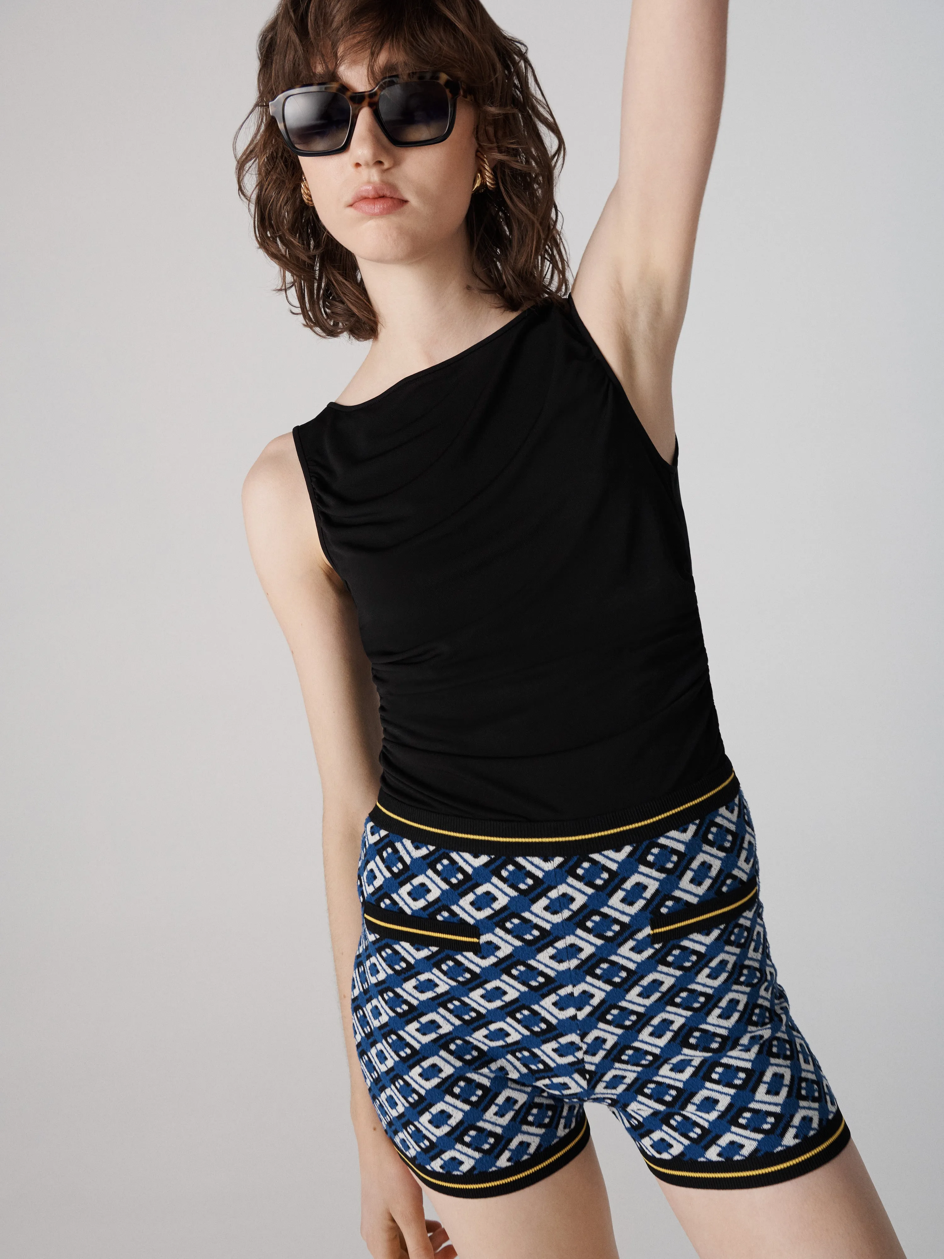 Venus Knit Jacquard Shorts sold by Diane Von Furstenberg