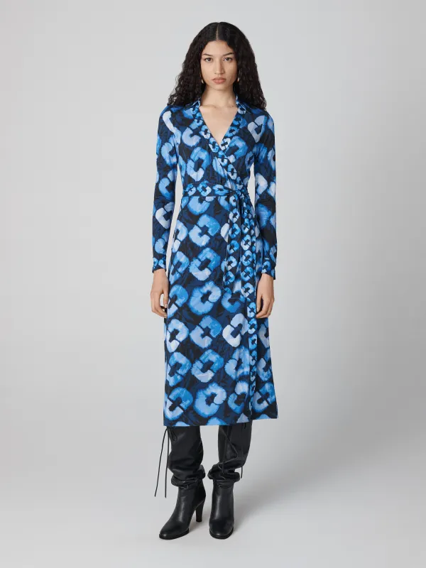 Abigail Silk Jersey Midi Wrap Dress sold by Diane Von Furstenberg