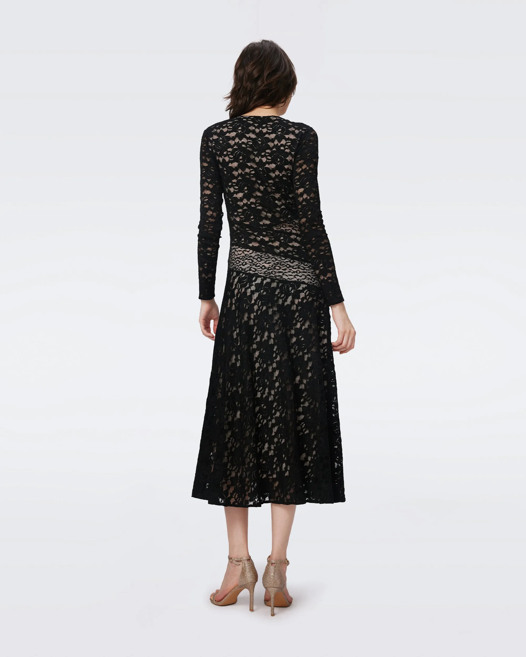 DVF PARK DRESS in BLACK sold by Diane Von Furstenberg product image thumbnail 3