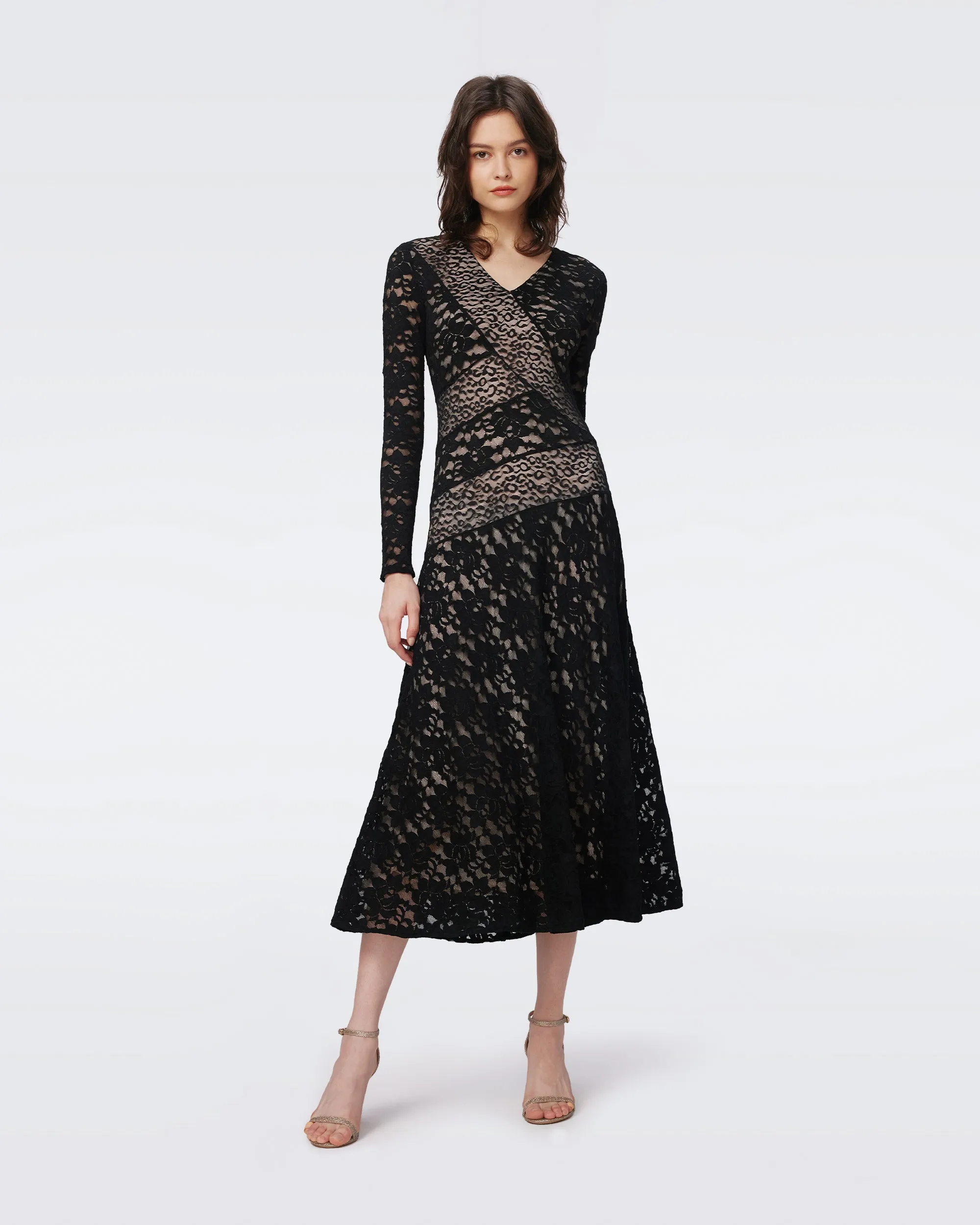 DVF PARK DRESS in BLACK sold by Diane Von Furstenberg