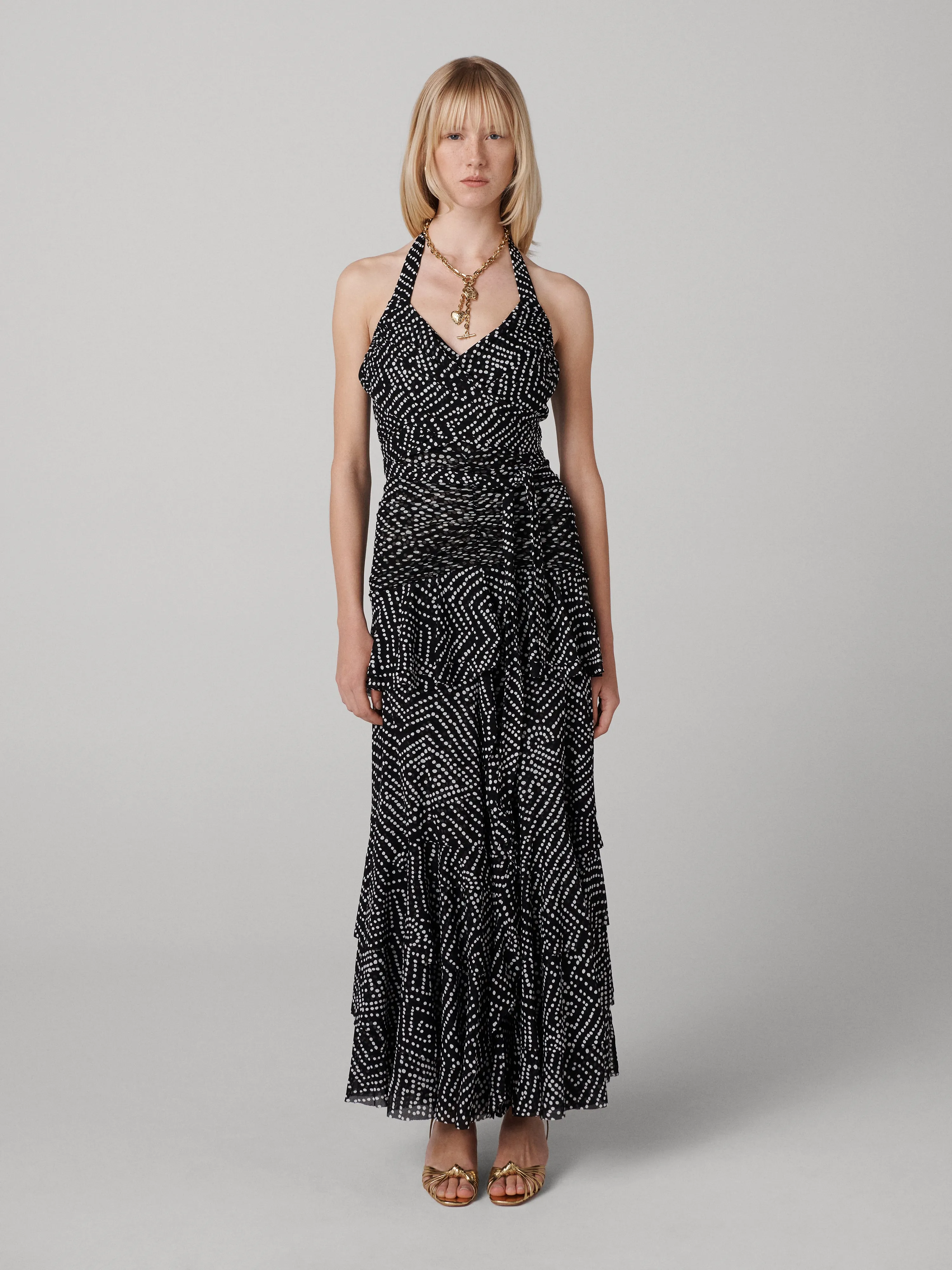 Patricia Halter Mesh Dress sold by Diane Von Furstenberg