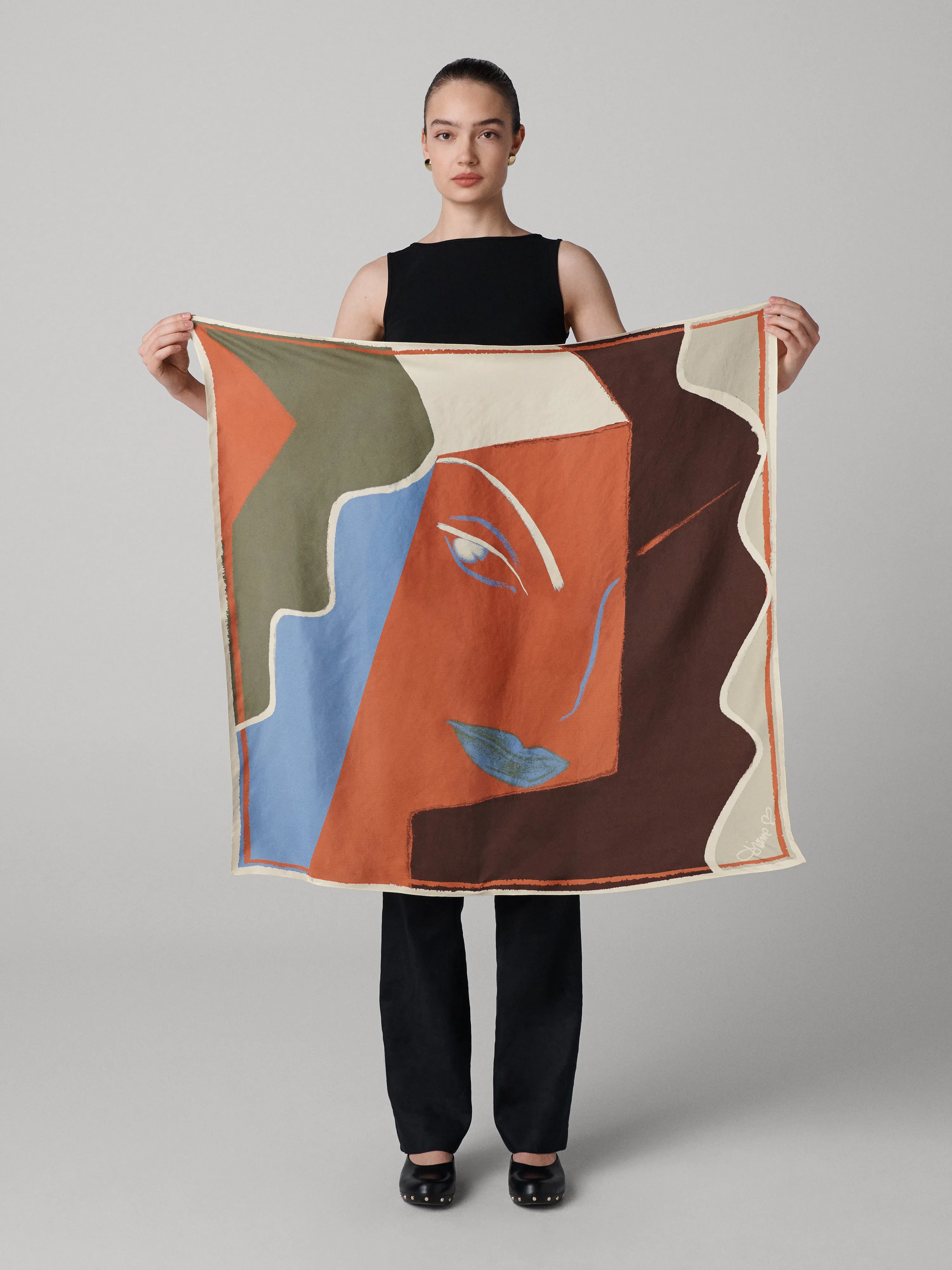 Flag Silk Scarf sold by Diane Von Furstenberg
