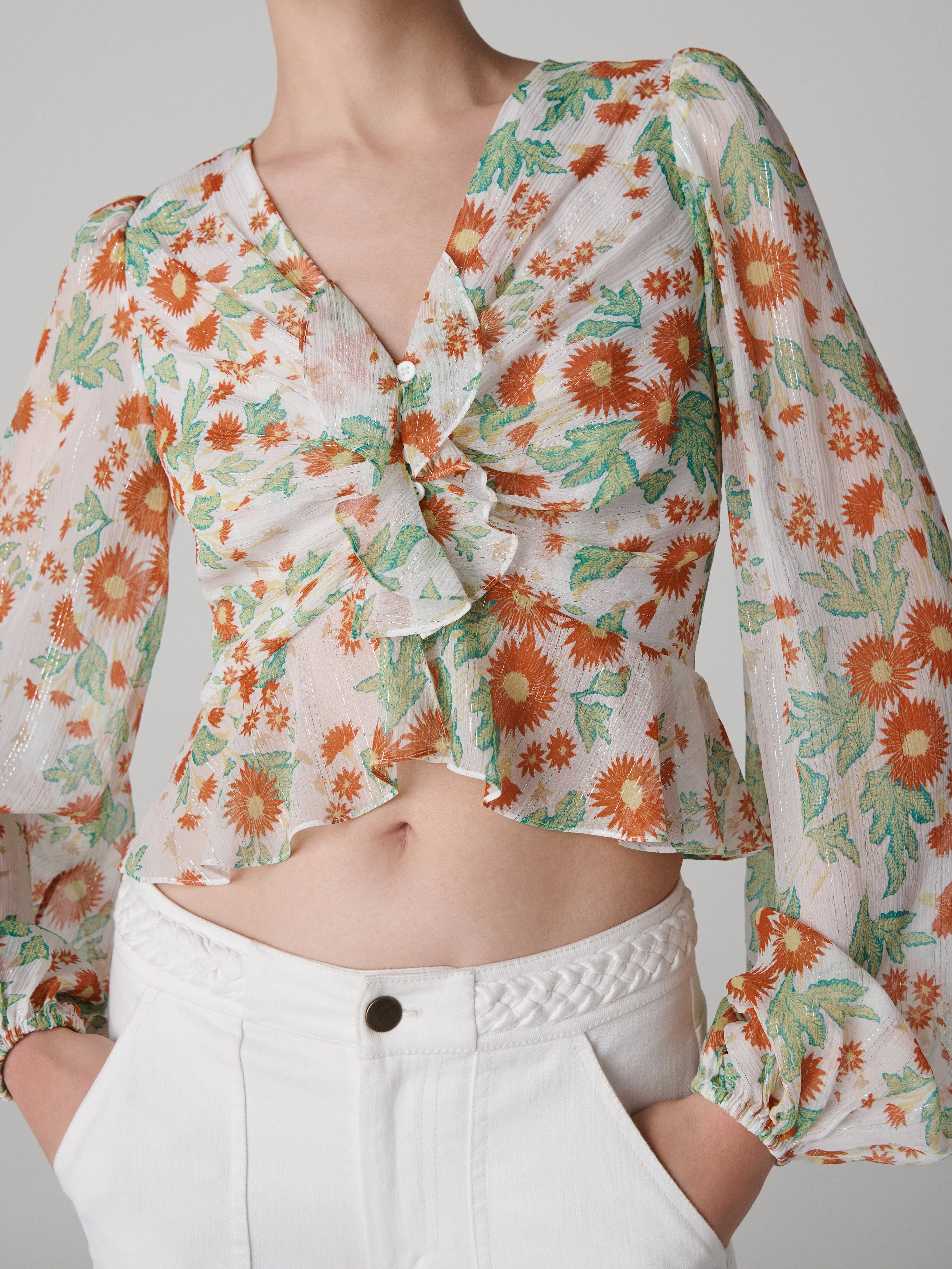 Mary Silk Chiffon Top sold by Diane Von Furstenberg product image thumbnail 2