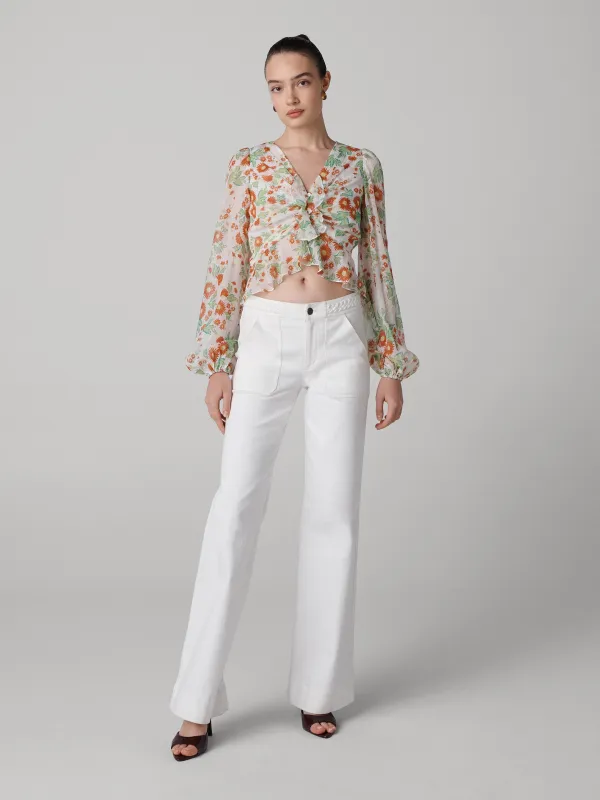Mary Silk Chiffon Top sold by Diane Von Furstenberg