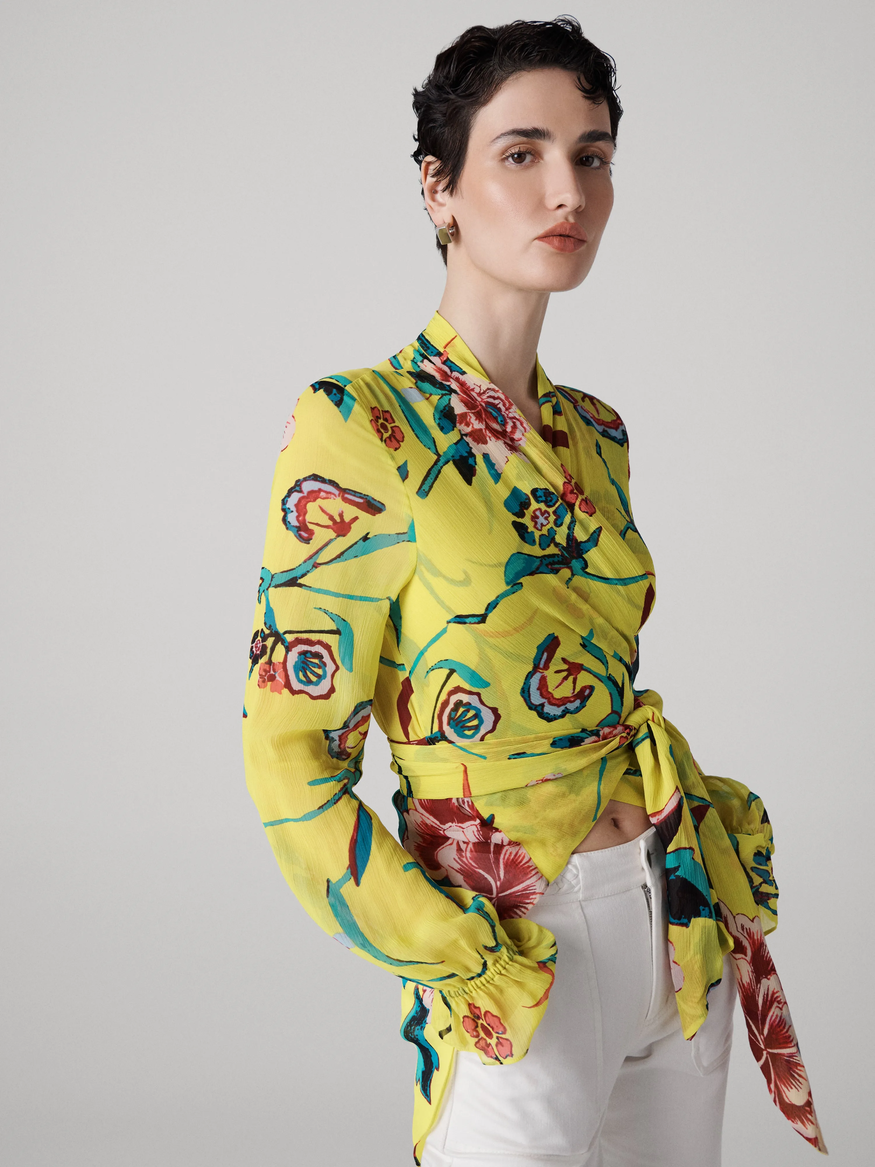 Doris Wrap Top sold by Diane Von Furstenberg product image thumbnail 4