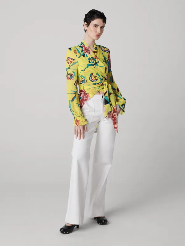 Doris Wrap Top made by Diane Von Furstenberg