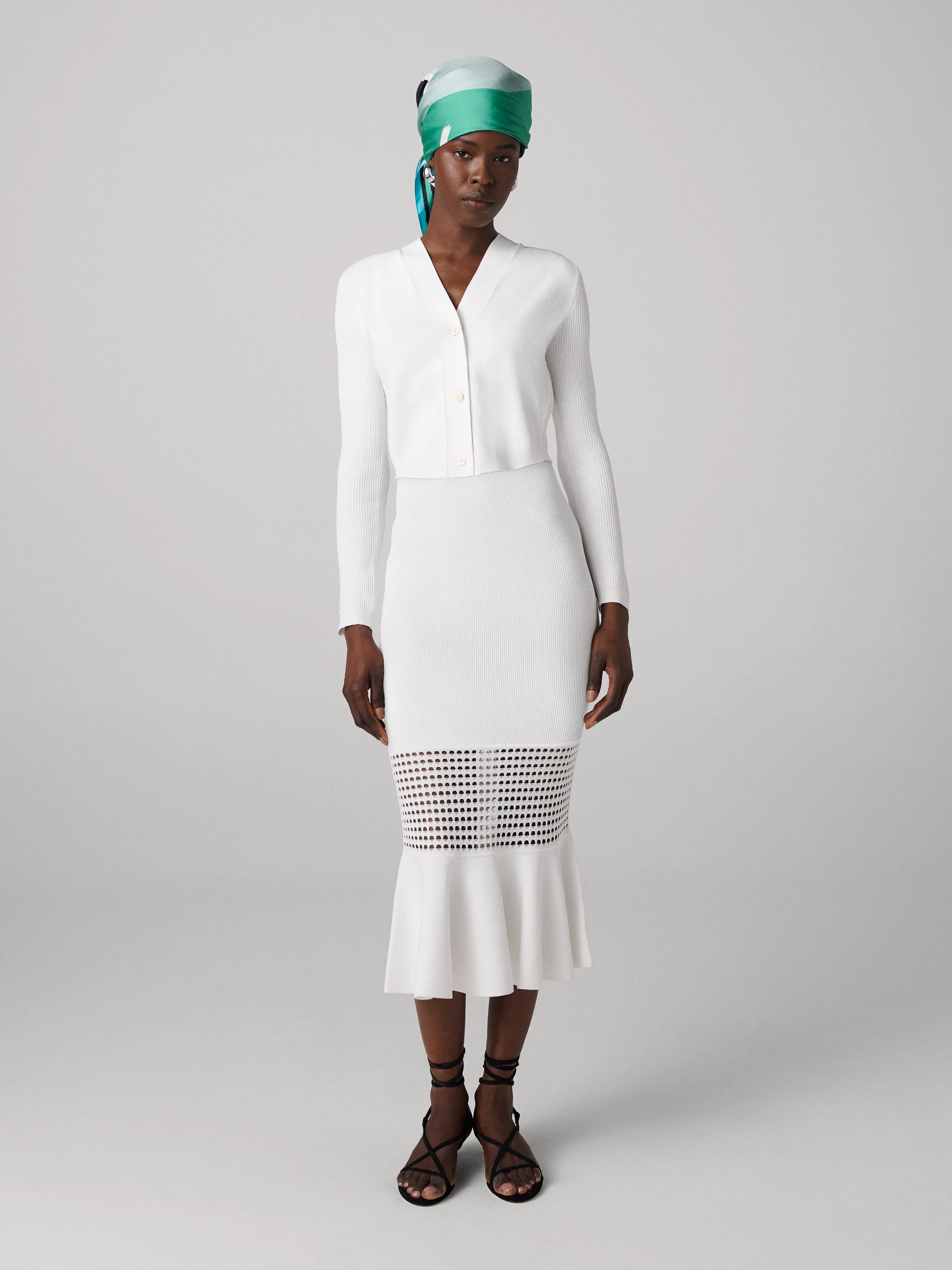 Georgia Eyelet Knit Skirt sold by Diane Von Furstenberg