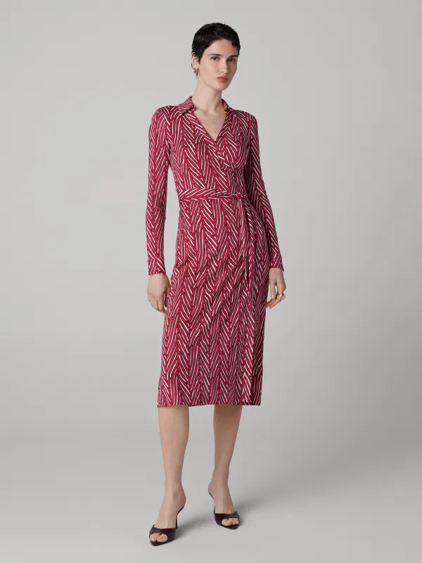 Abigail Silk Jersey Midi Wrap Dress sold by Diane Von Furstenberg