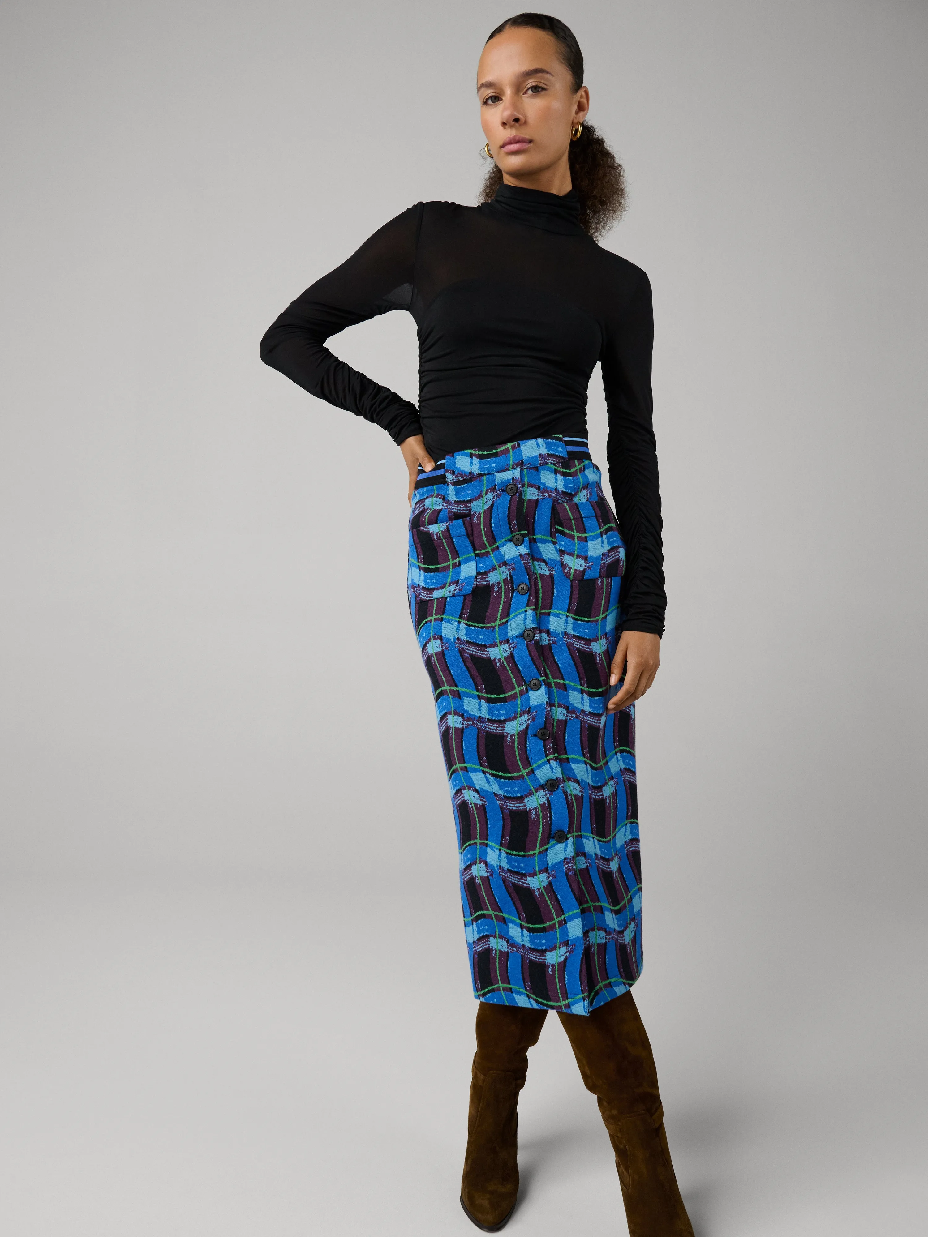 Natalie Midi Skirt sold by Diane Von Furstenberg product image thumbnail 4