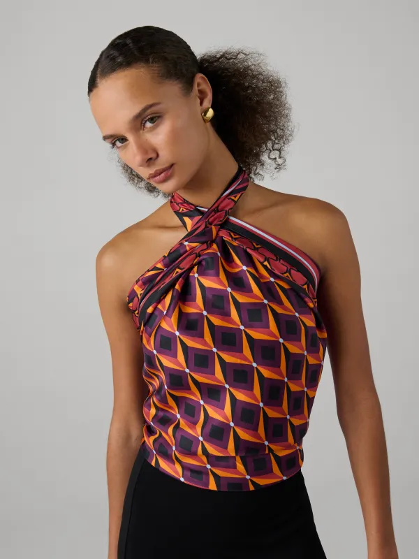 Flag Silk Scarf sold by Diane Von Furstenberg