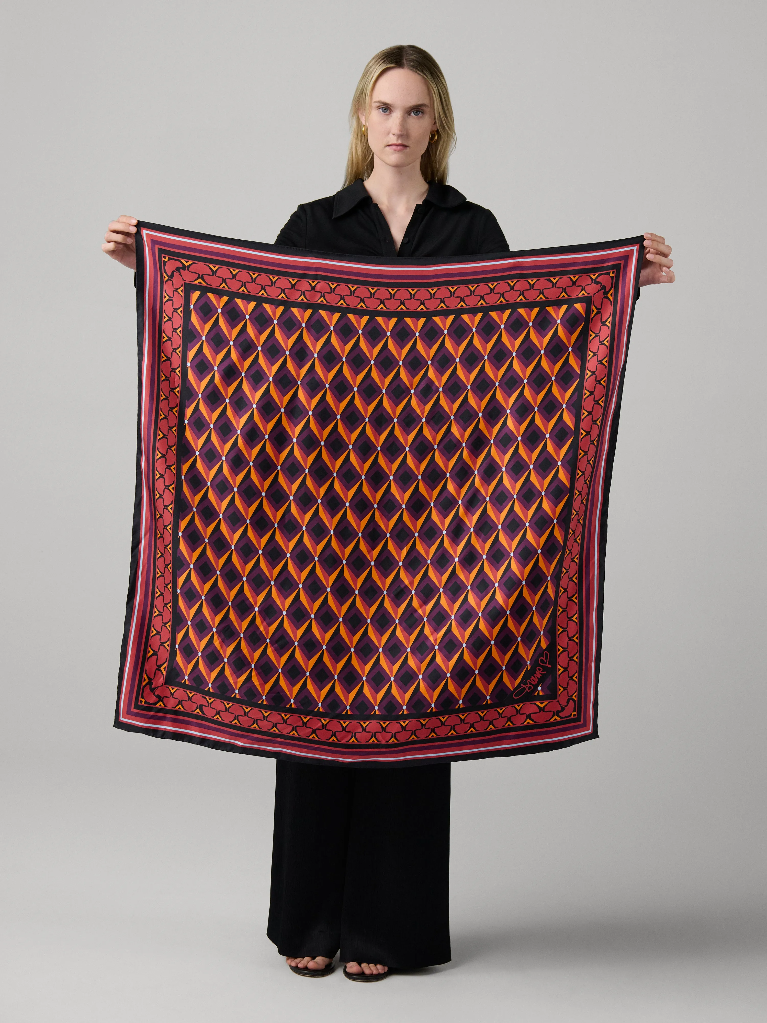 Flag Silk Scarf sold by Diane Von Furstenberg product image thumbnail 2