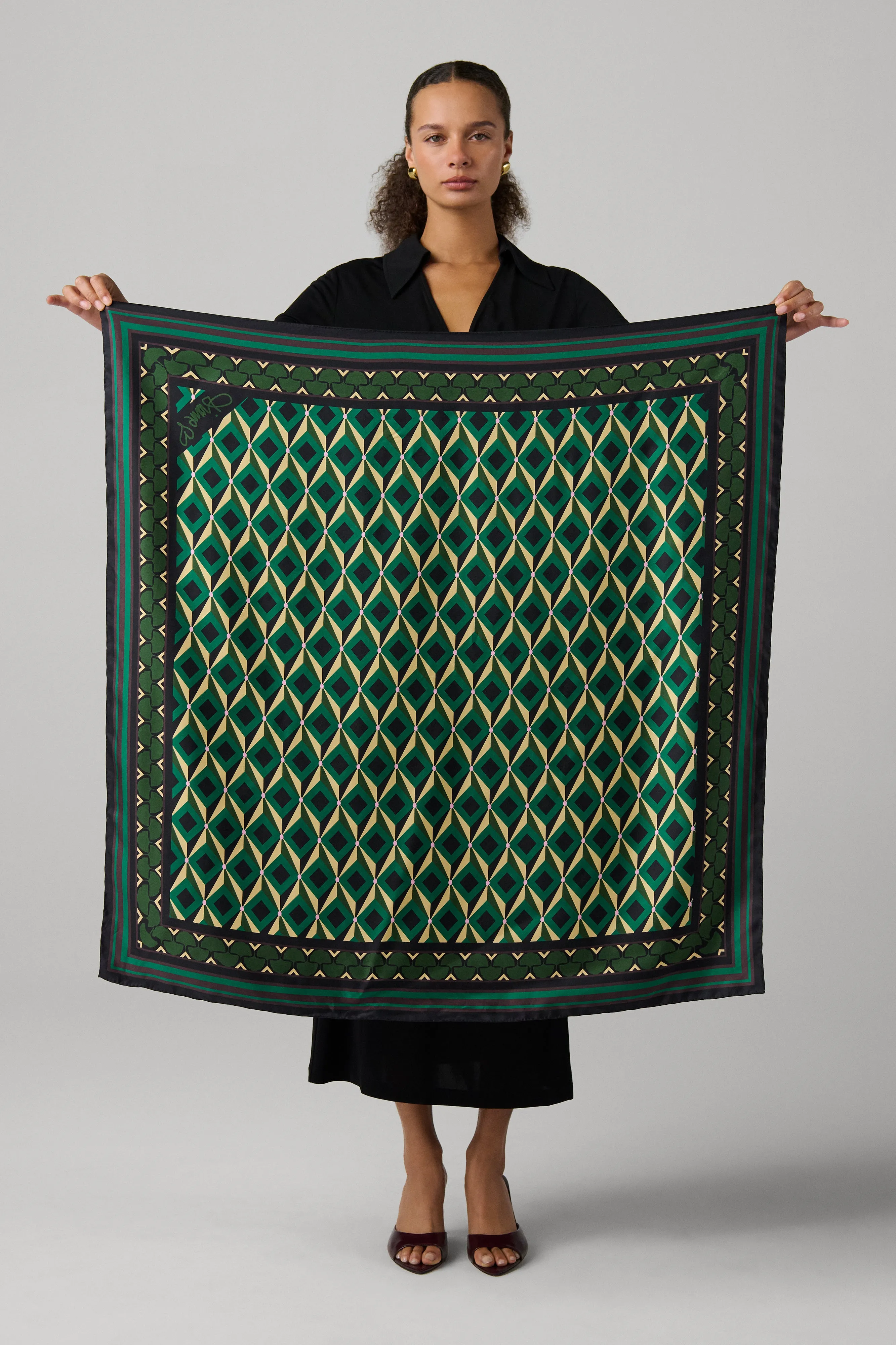 Flag Silk Scarf sold by Diane Von Furstenberg product image thumbnail 3