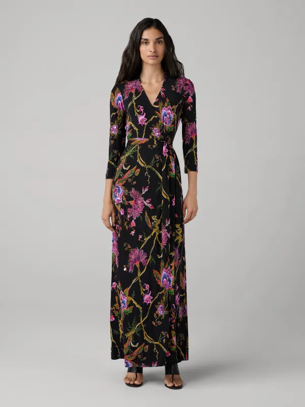 Abigail Maxi Sequin Wrap Dress sold by Diane Von Furstenberg