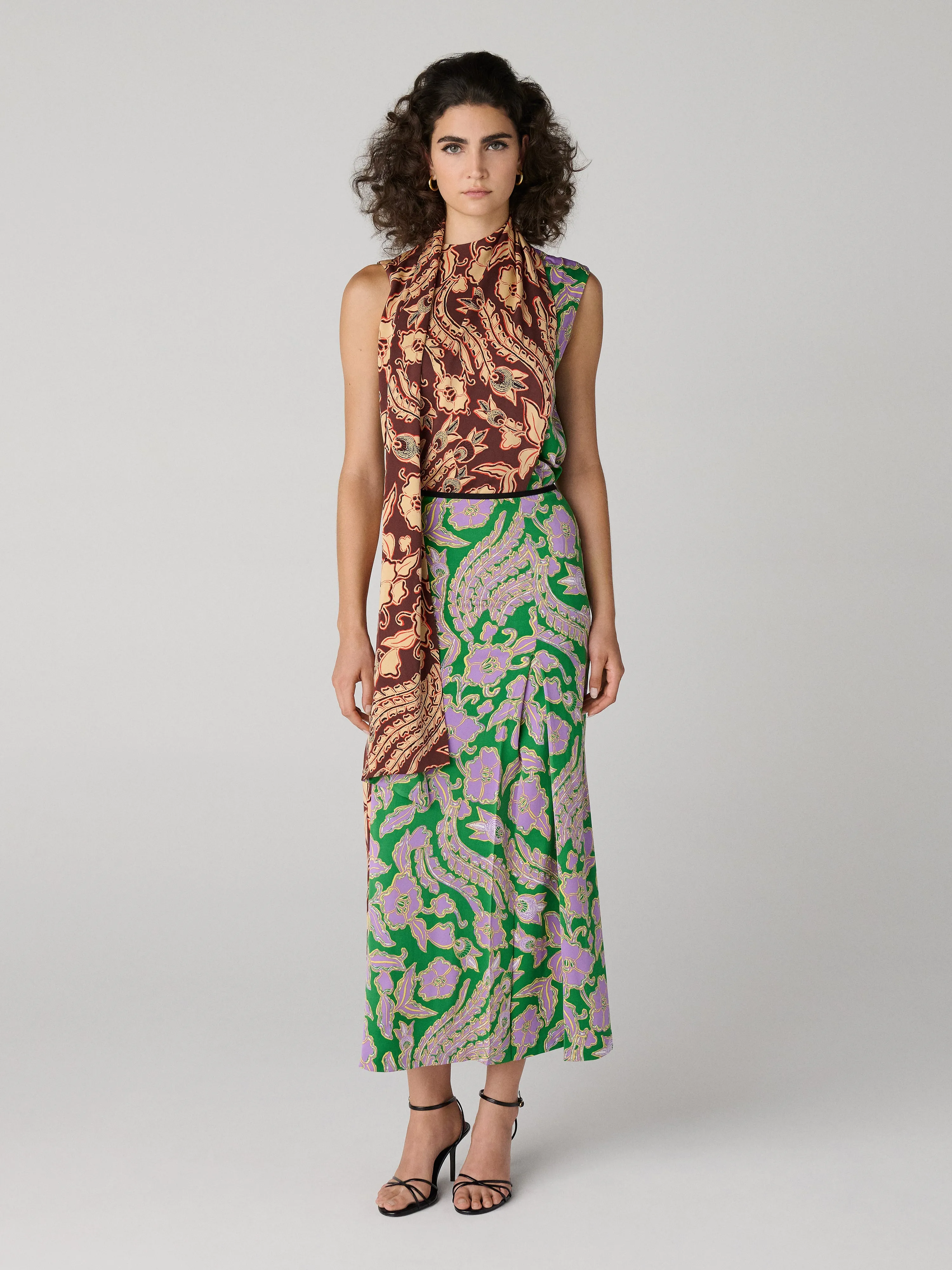 Chrystie Silk Skirt sold by Diane Von Furstenberg