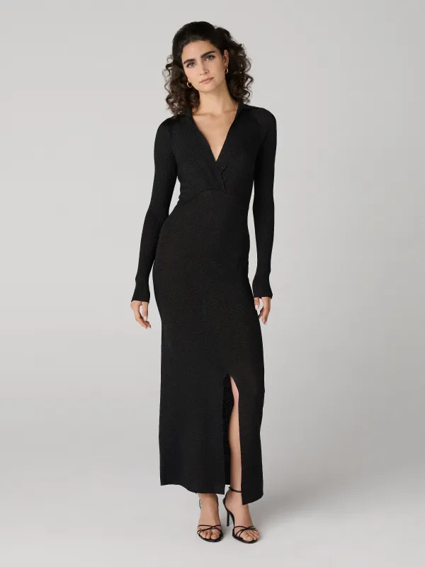 Castella Metallic Knit Dress made by Diane Von Furstenberg