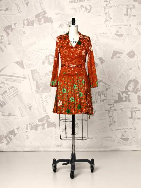 Sylvia Silk Wrap Dress - DVF Vintage sold by Diane Von Furstenberg