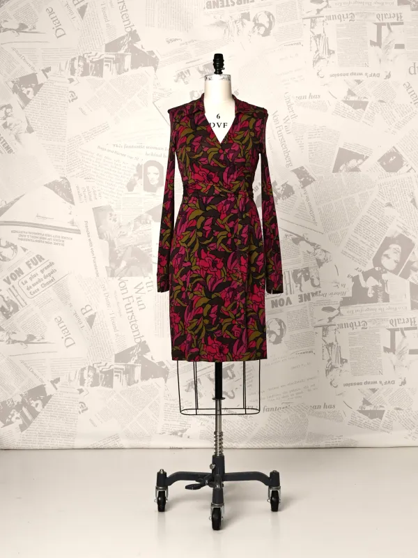 Jeanne Silk Wrap Dress - DVF Vintage sold by Diane Von Furstenberg