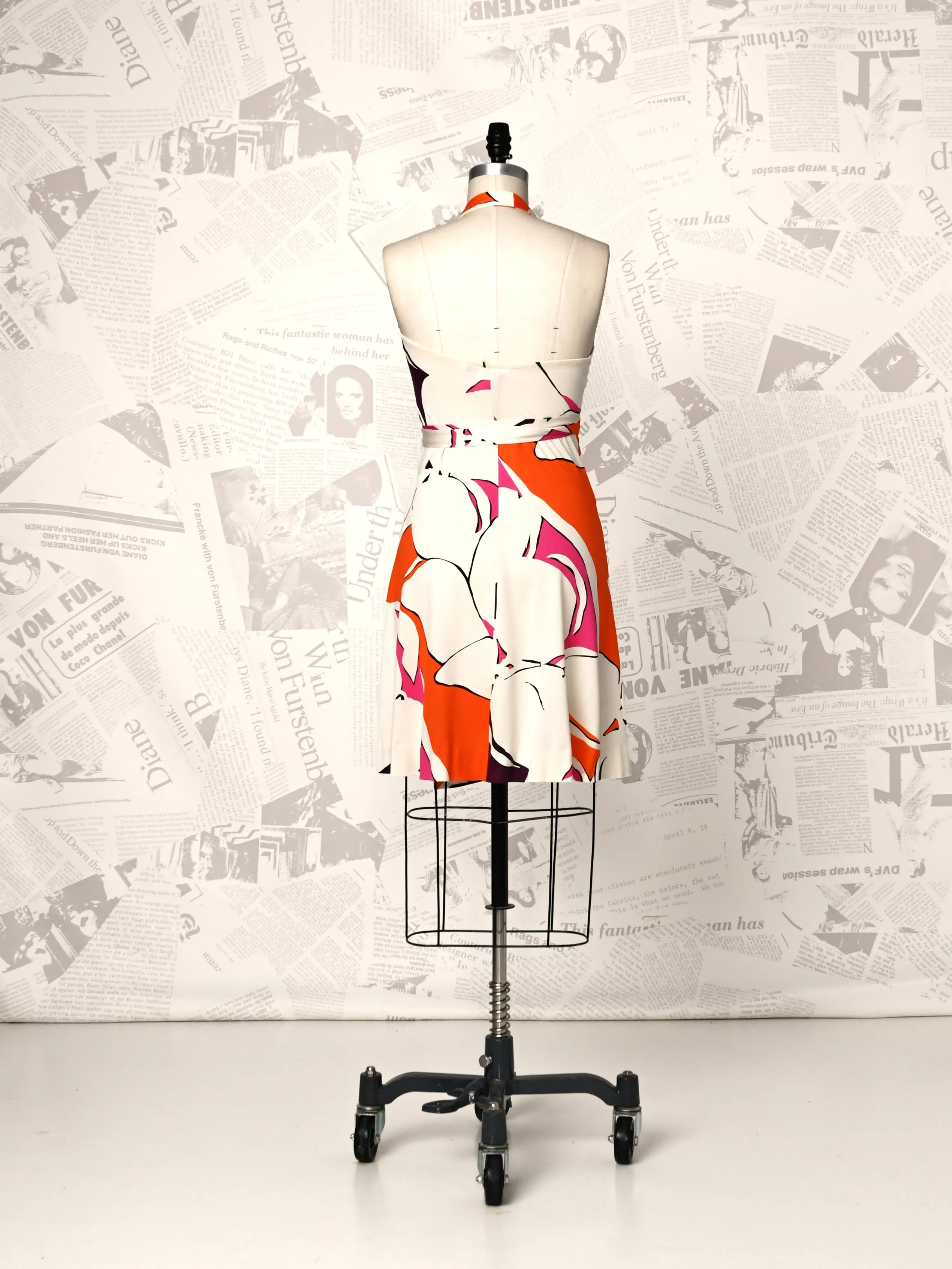 Halter Wrap Dress - DVF Vintage sold by Diane Von Furstenberg product image thumbnail 2