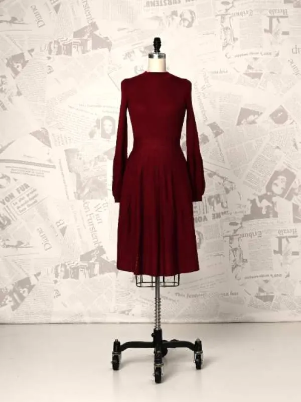 Dillan Knit Knee-Length Dress - DVF Vintage sold by Diane Von Furstenberg