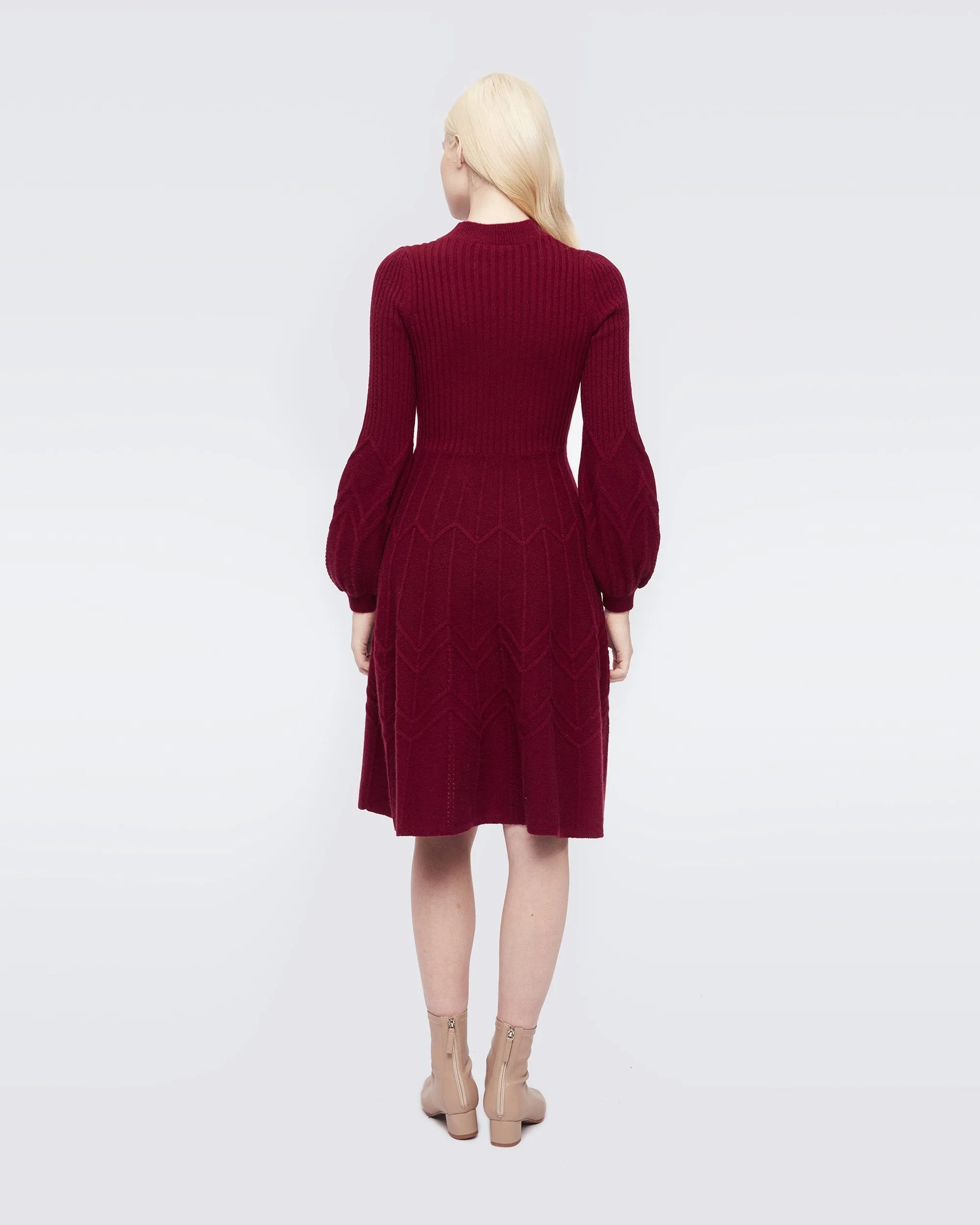 Dillan Knit Knee-Length Dress - DVF Vintage sold by Diane Von Furstenberg product image thumbnail 5