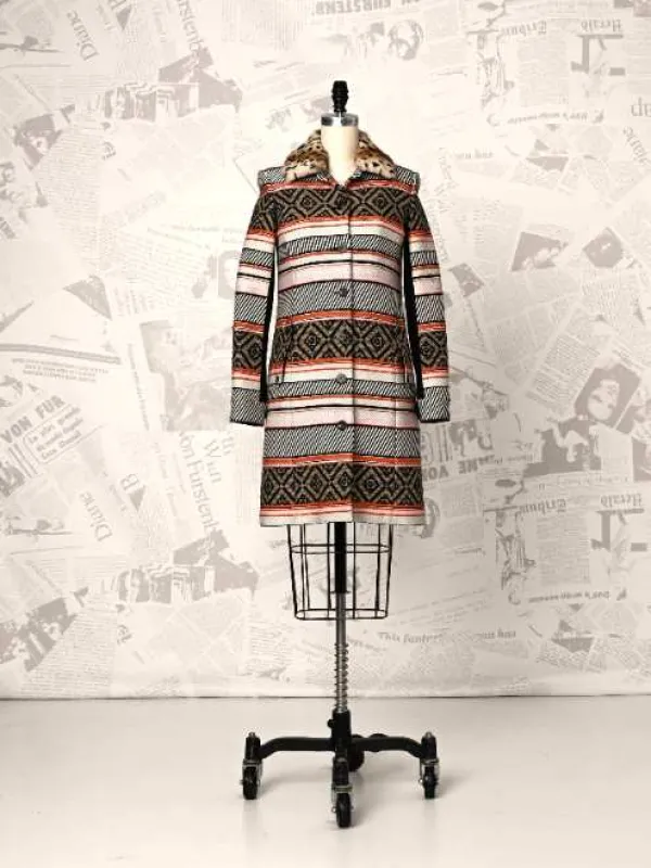 Aztec Fur Coat - DVF Vintage sold by Diane Von Furstenberg