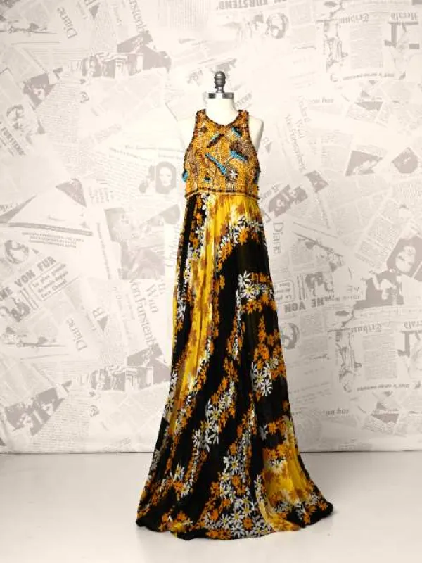 Beaded Halter Maxi - DVF Vintage sold by Diane Von Furstenberg