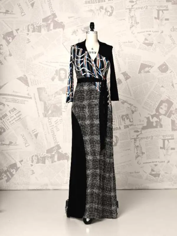 Abigail Maxi Wrap Dress - DVF Vintage sold by Diane Von Furstenberg