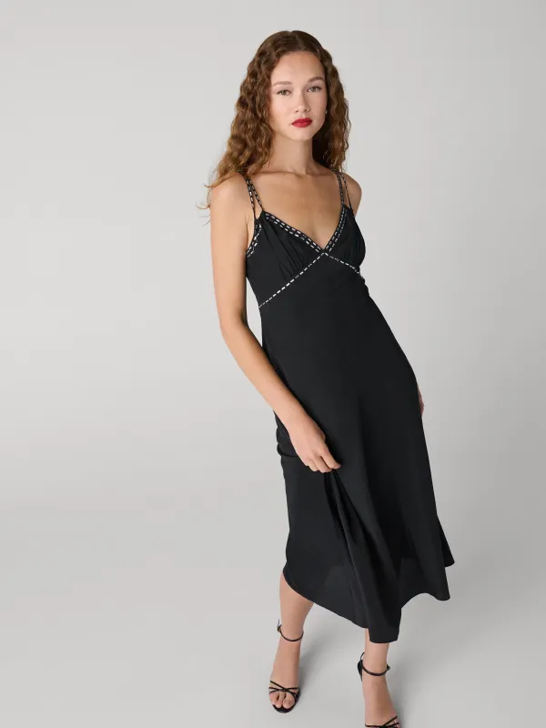 Iris Embellished Slip Dress sold by Diane Von Furstenberg
