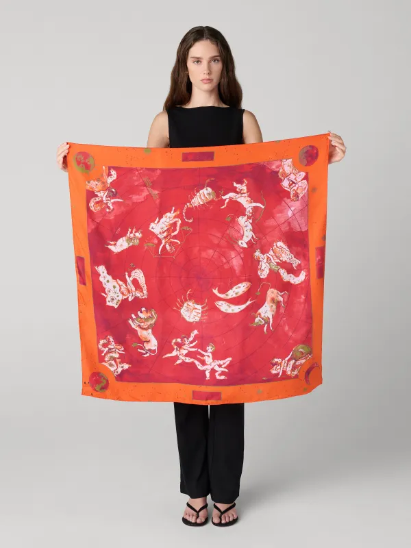 Zodiac Flag Scarf sold by Diane Von Furstenberg