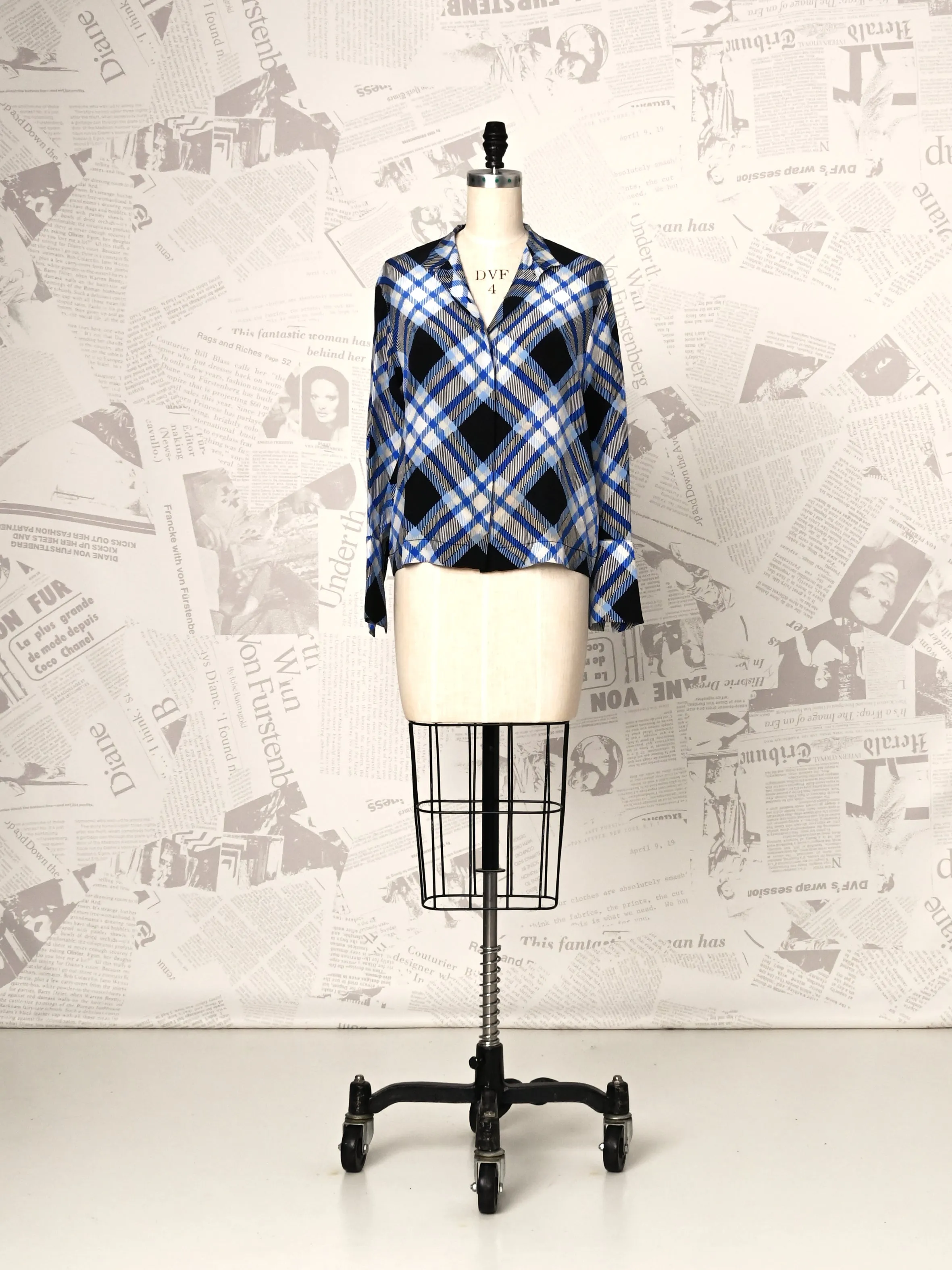 Silk Button Top - DVF Vintage sold by Diane Von Furstenberg