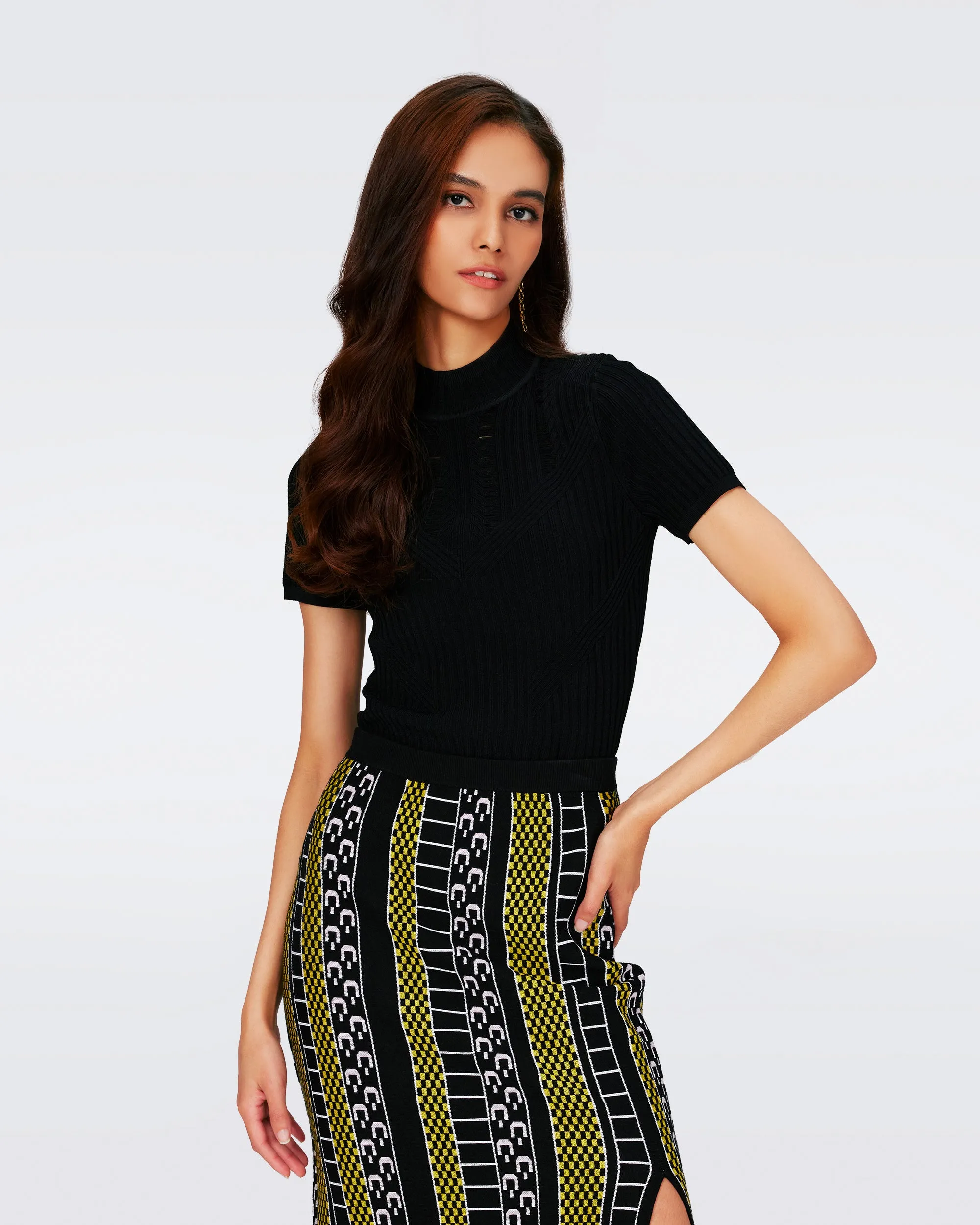 Omisa Knit Top sold by Diane Von Furstenberg