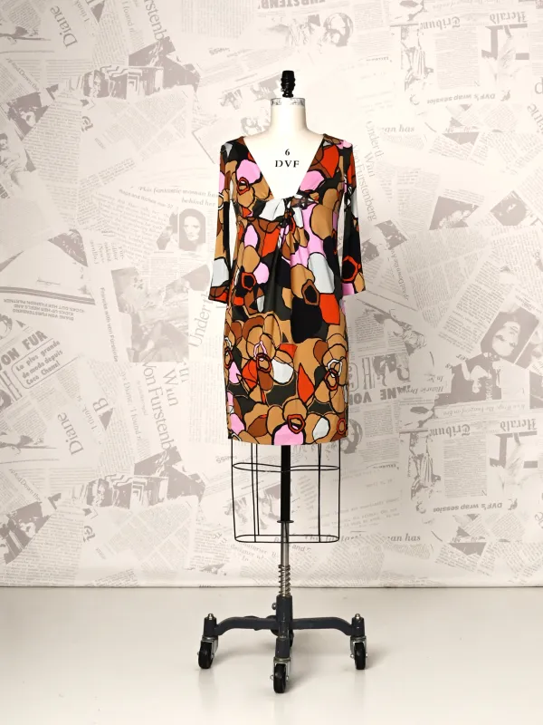 Printed Mini Dress - DVF Vintage sold by Diane Von Furstenberg