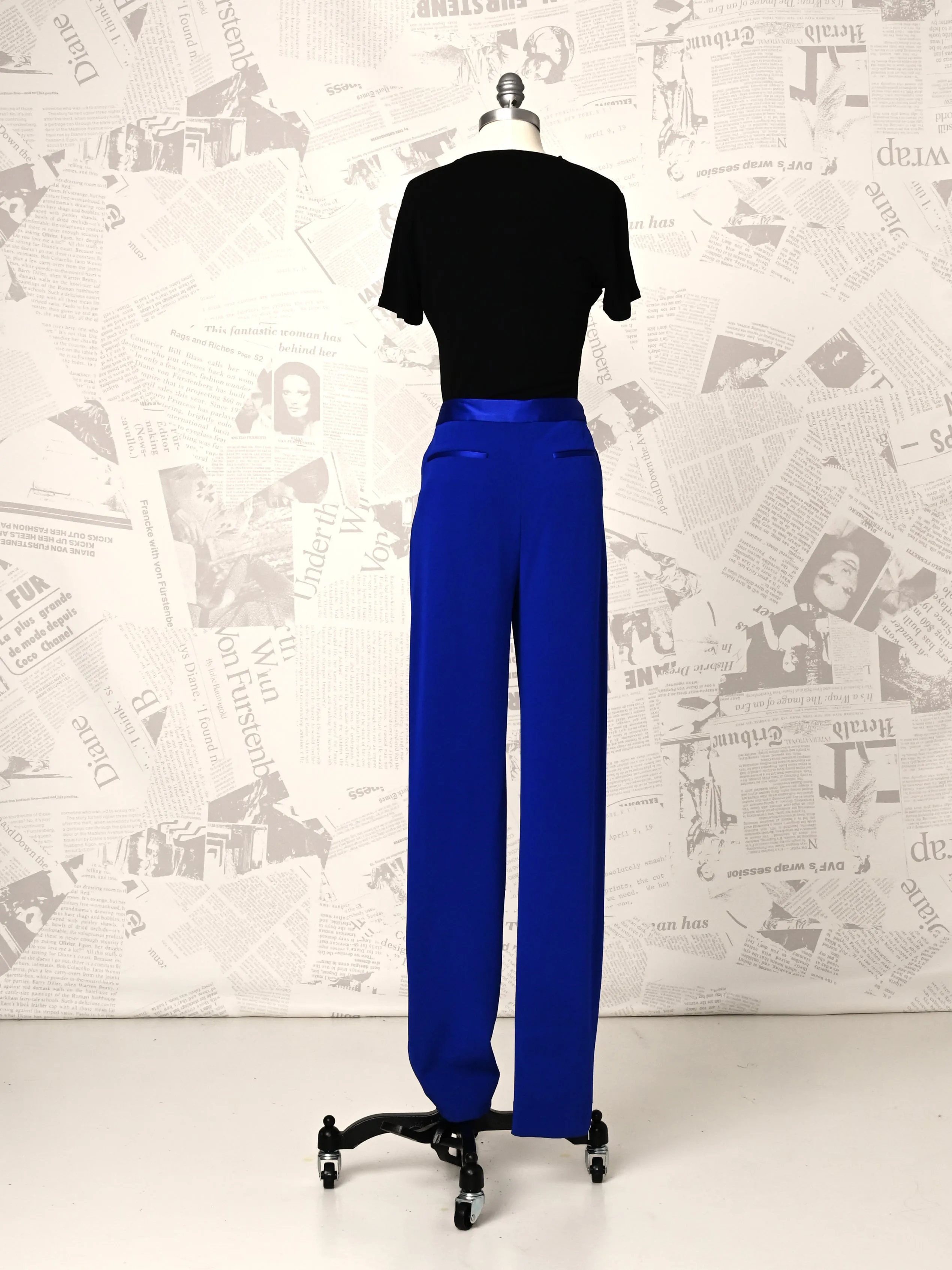 Blue Trouser - DVF Vintage sold by Diane Von Furstenberg product image thumbnail 2