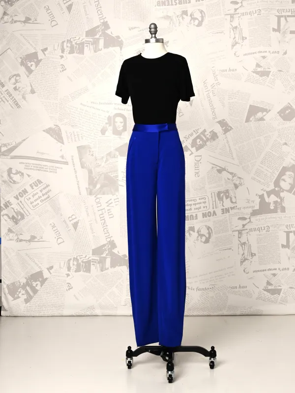 Blue Trouser - DVF Vintage sold by Diane Von Furstenberg