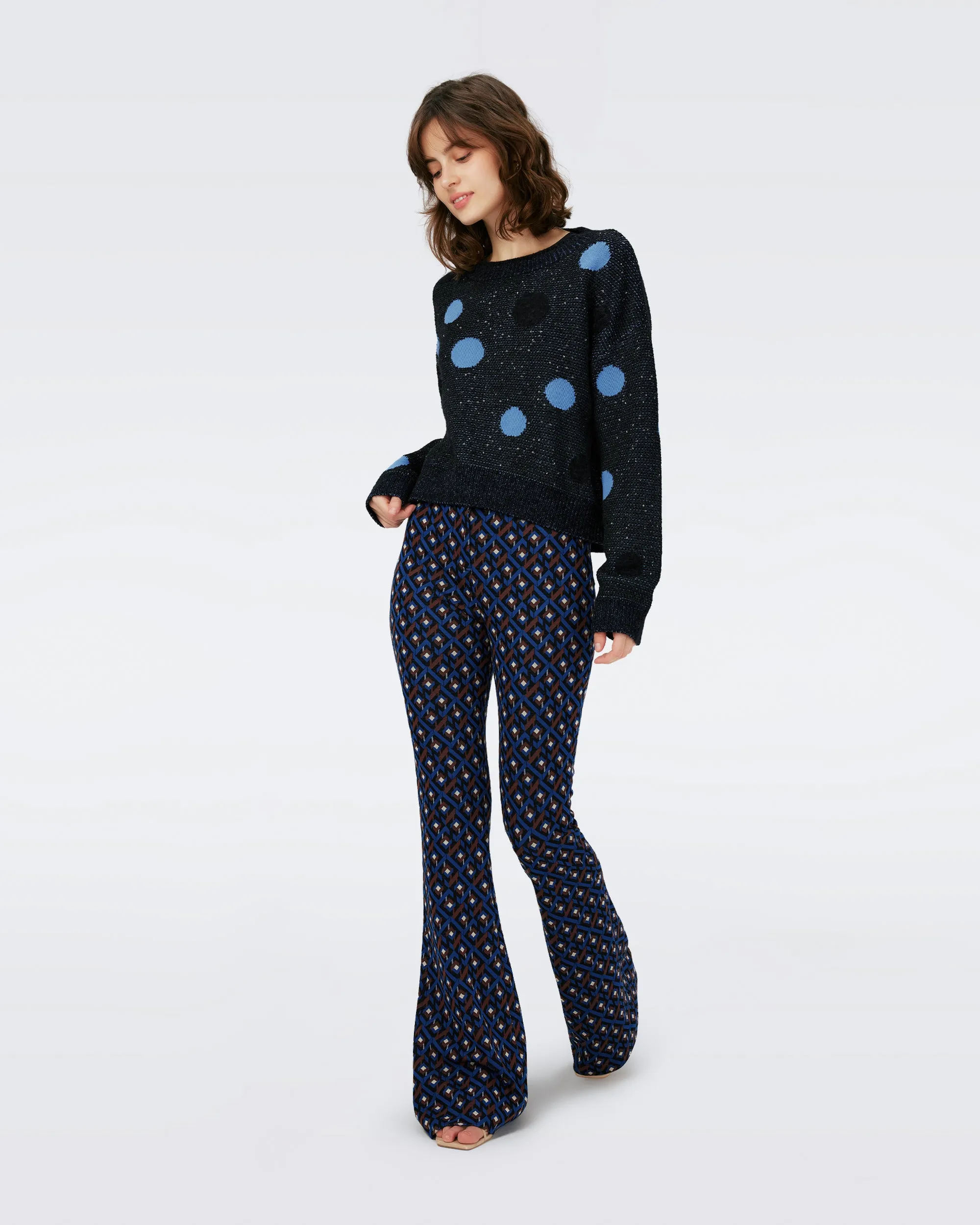Greg Jacquard Pants sold by Diane Von Furstenberg