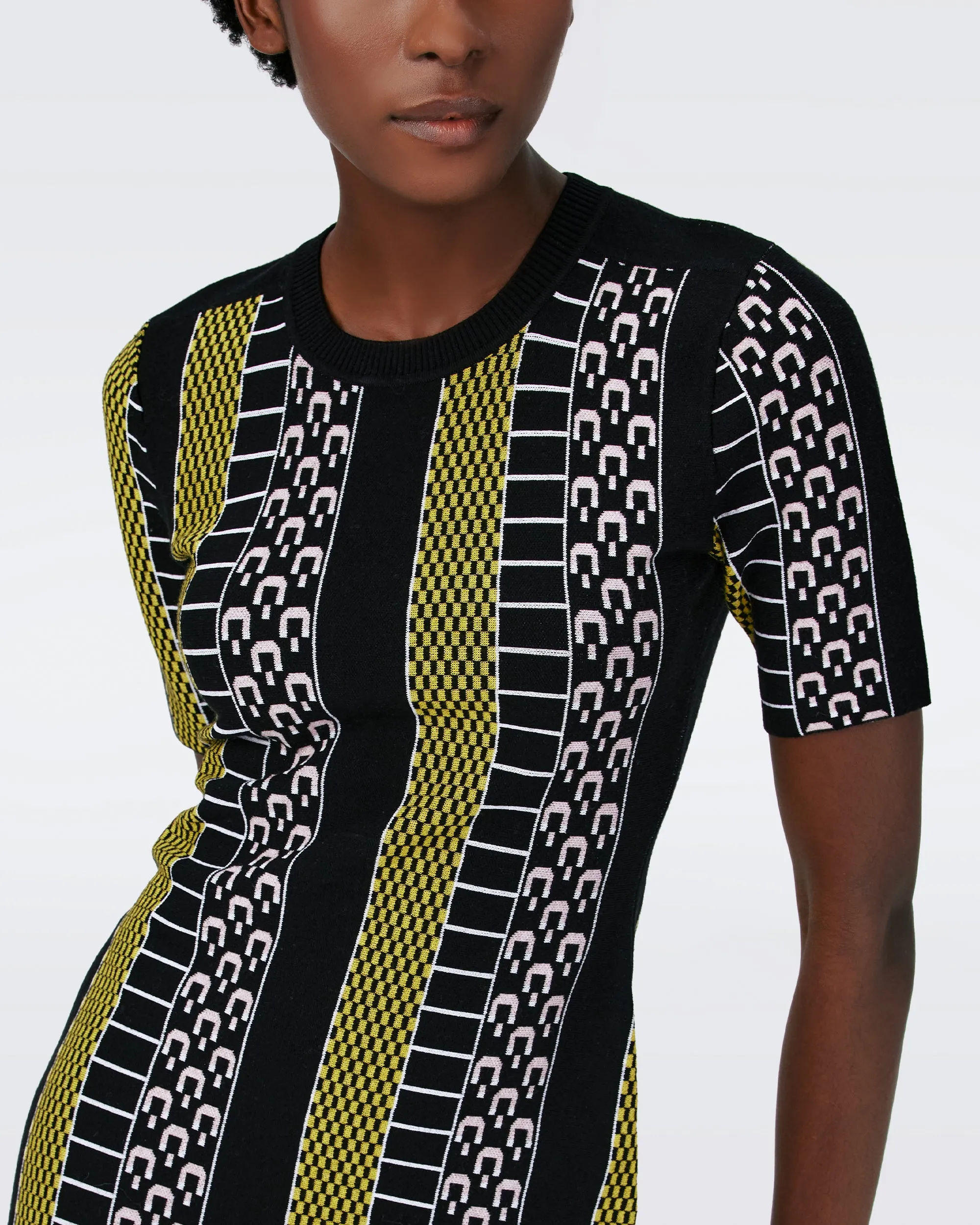 Wilson Knit Jacquard Dress sold by Diane Von Furstenberg product image thumbnail 2