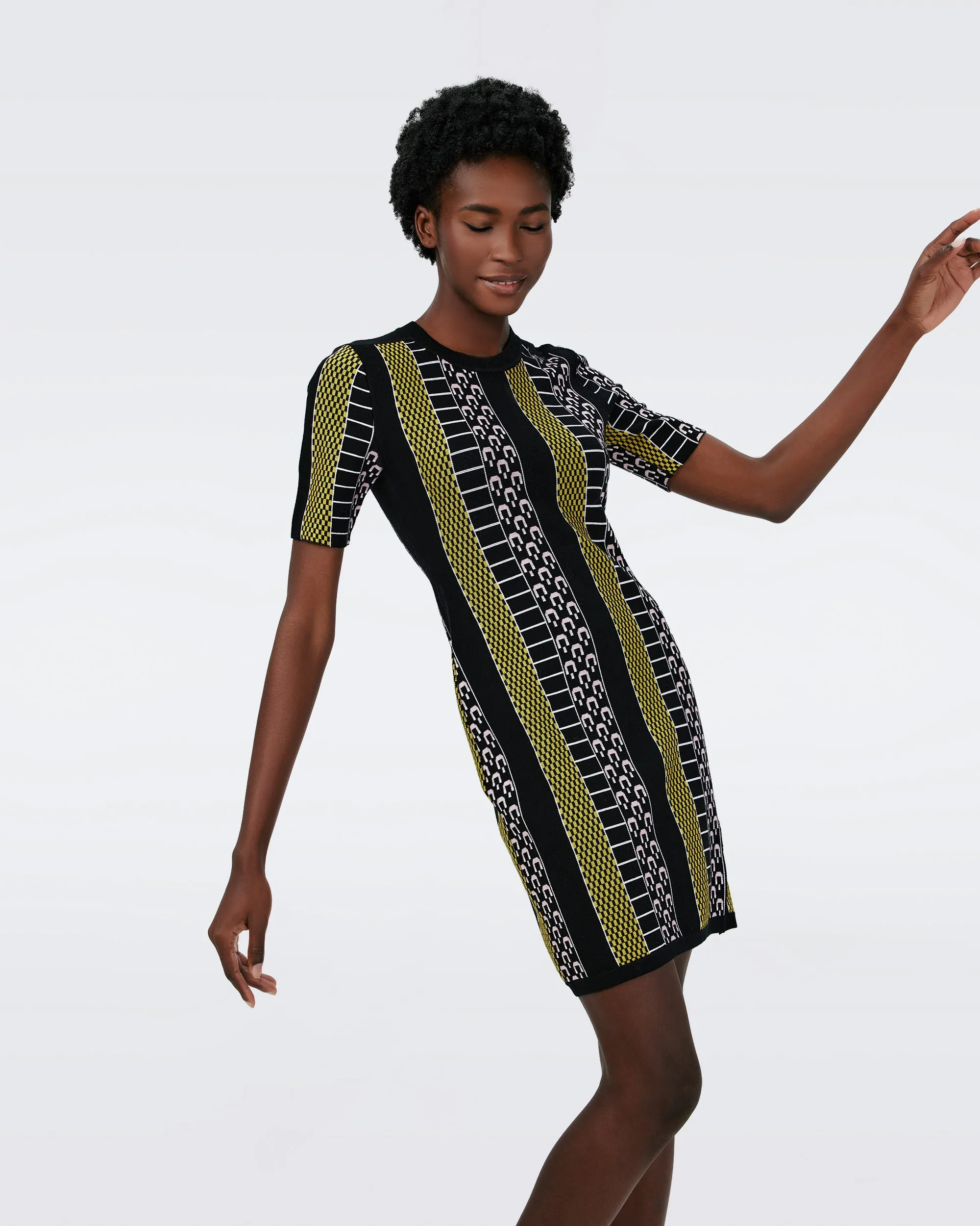 Wilson Knit Jacquard Dress sold by Diane Von Furstenberg product image thumbnail 5