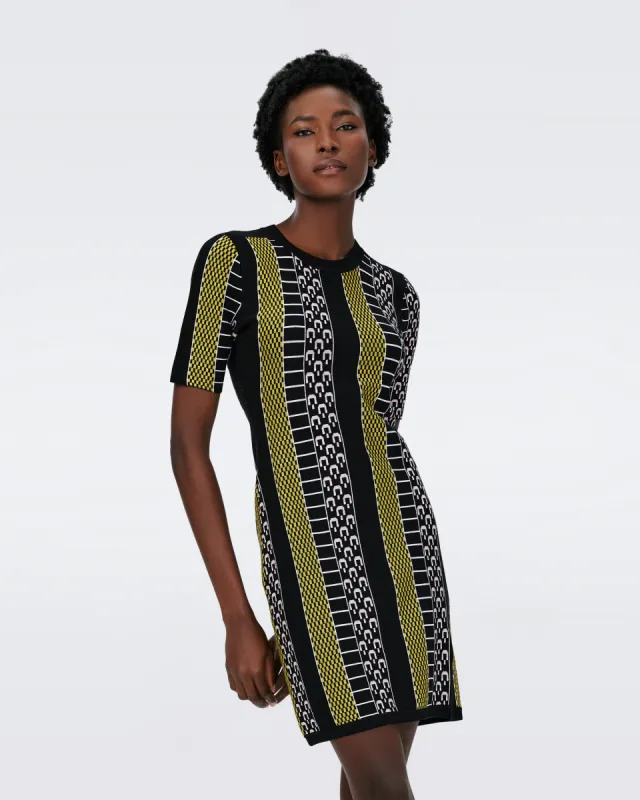 Wilson Knit Jacquard Dress sold by Diane Von Furstenberg
