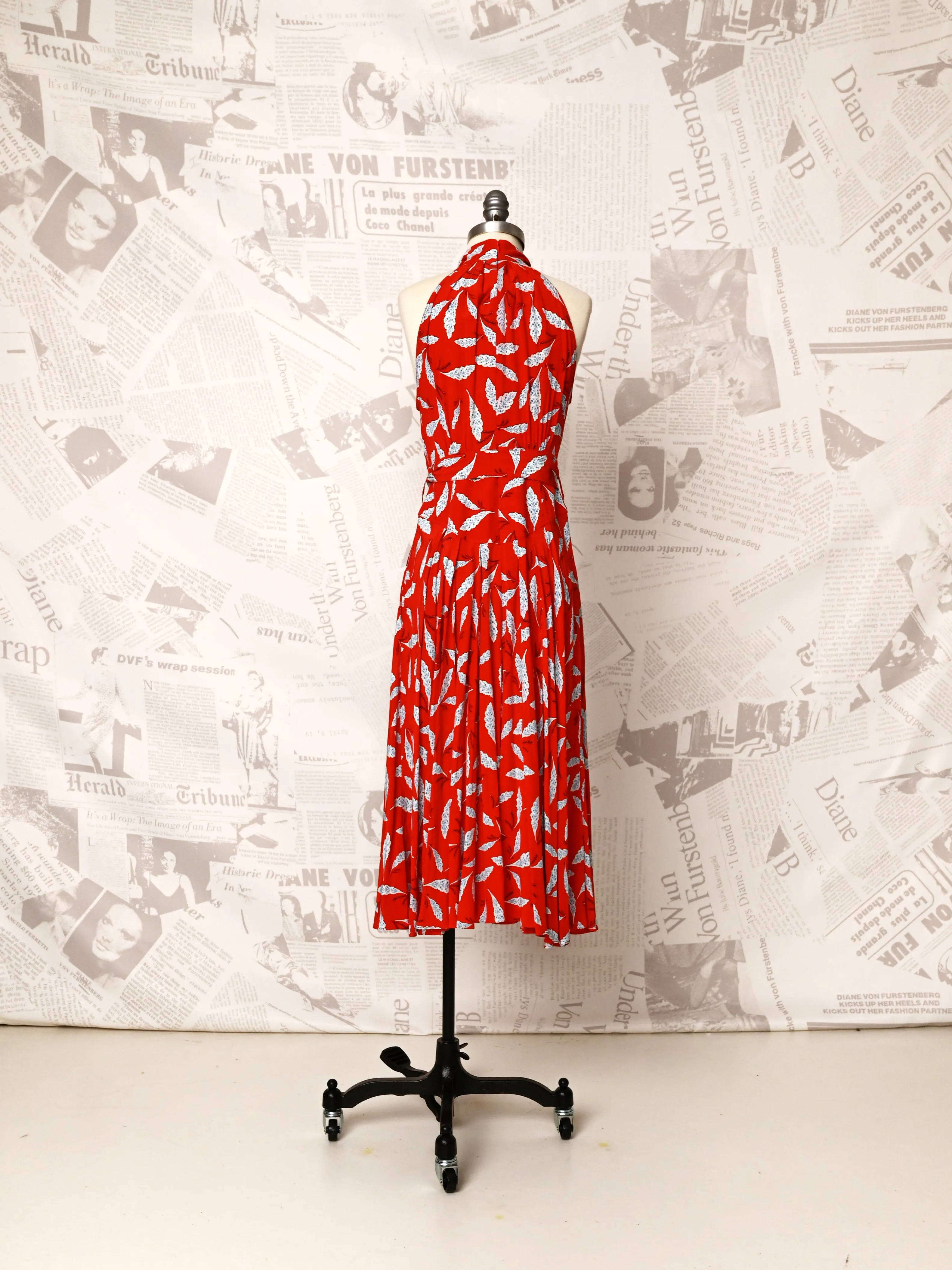 Red Halter Dress - DVF Vintage sold by Diane Von Furstenberg product image thumbnail 2