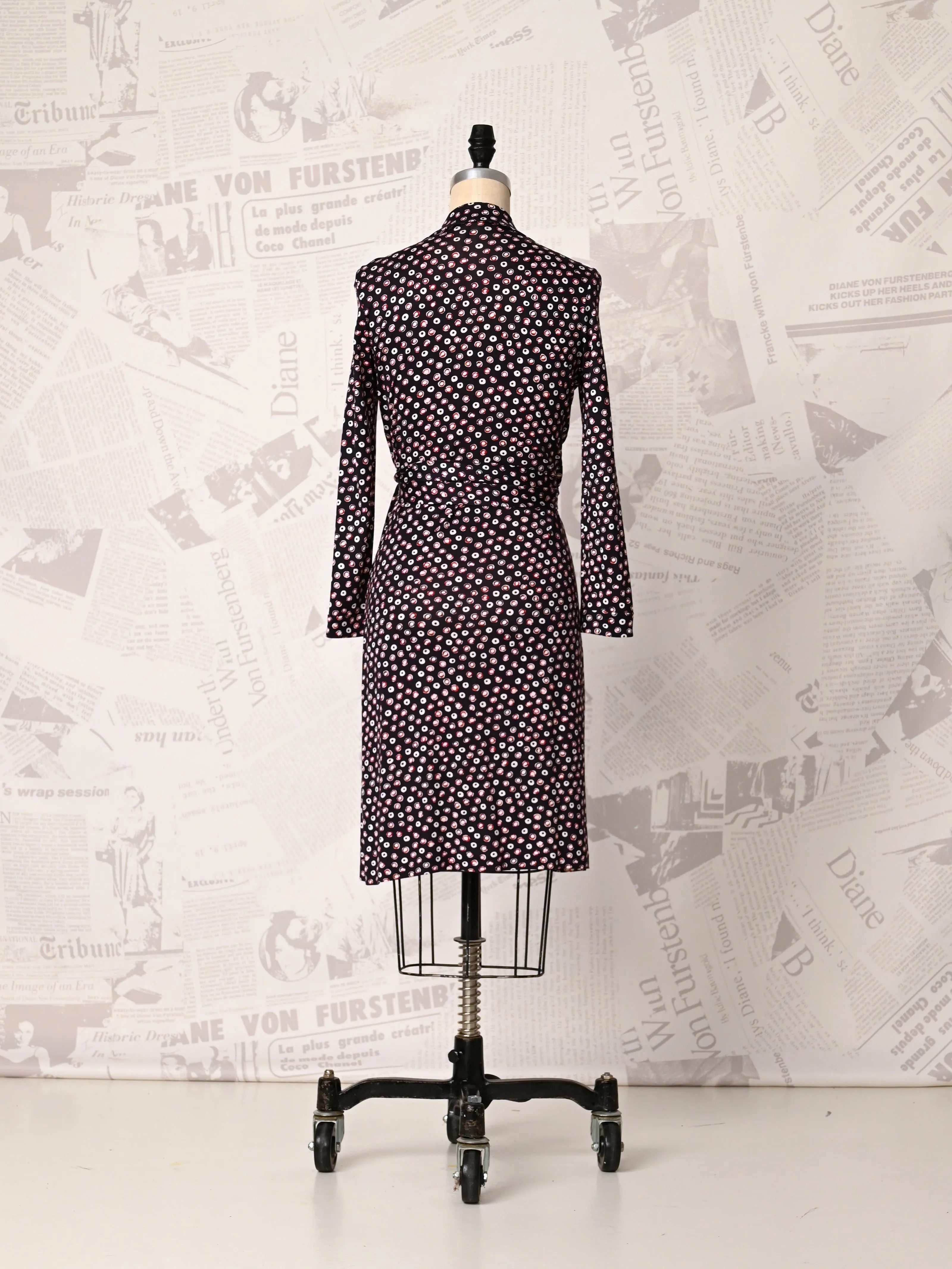 Dotted Jeanne Dress - DVF Vintage sold by Diane Von Furstenberg product image thumbnail 2