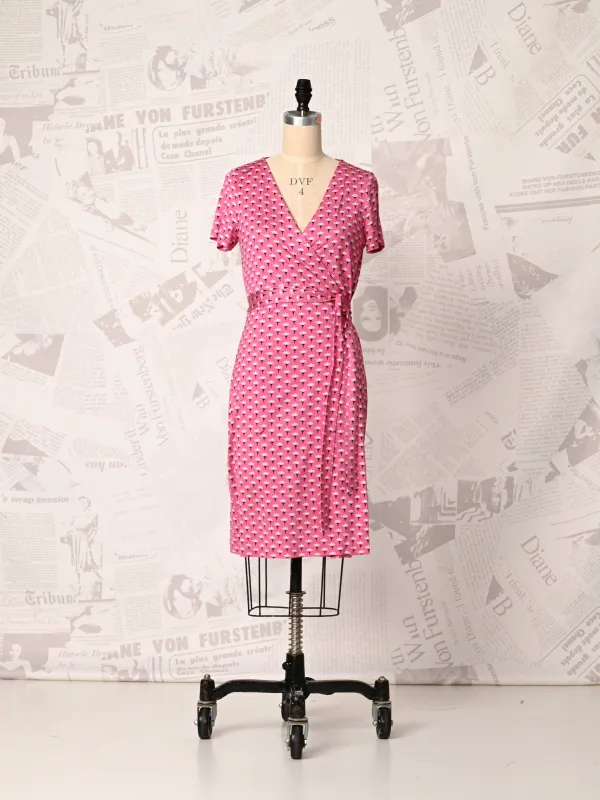Pink Julian Wrap - DVF Vintage sold by Diane Von Furstenberg