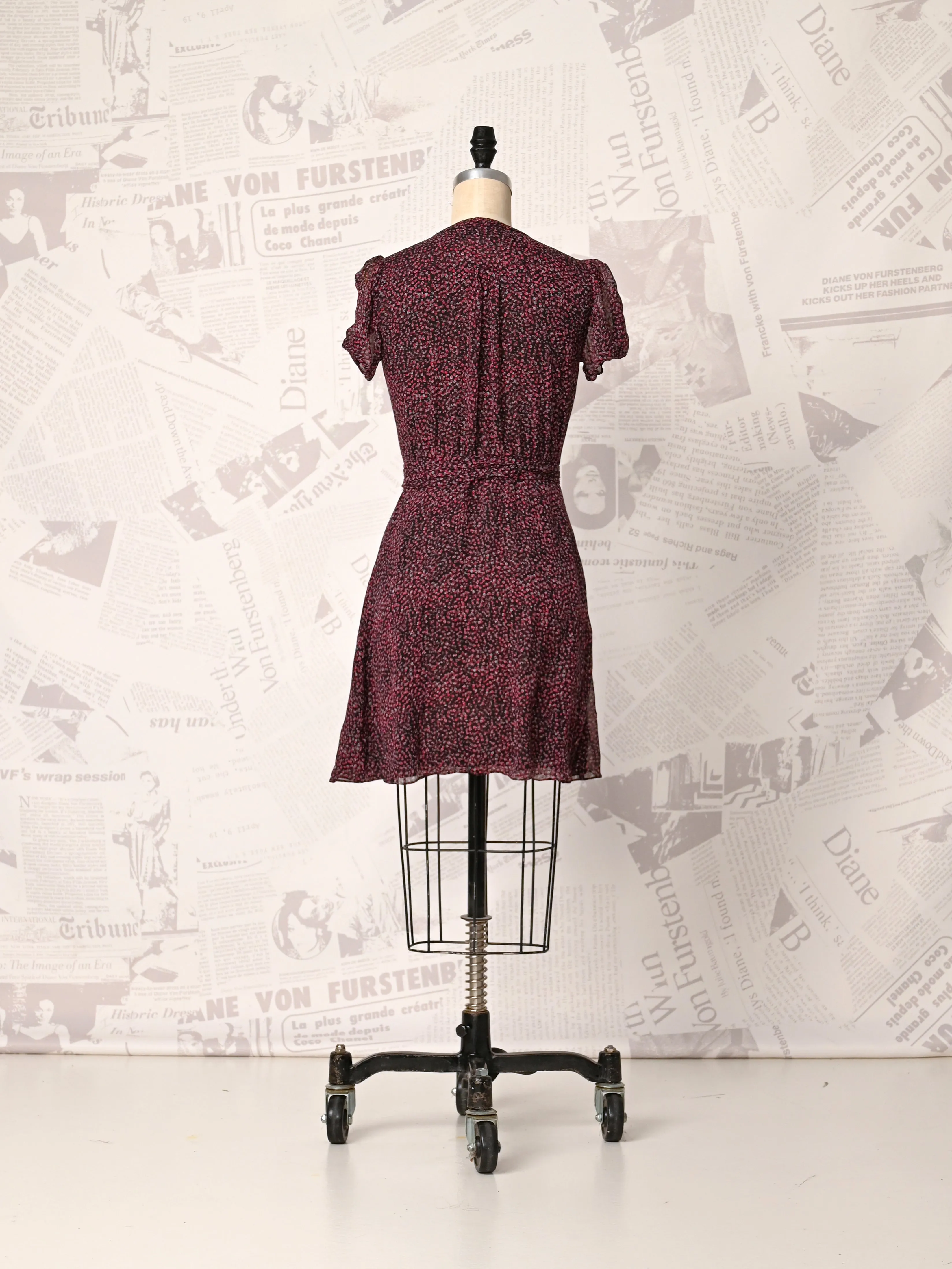 Silk Mini Wrap Dress - DVF Vintage sold by Diane Von Furstenberg product image thumbnail 2