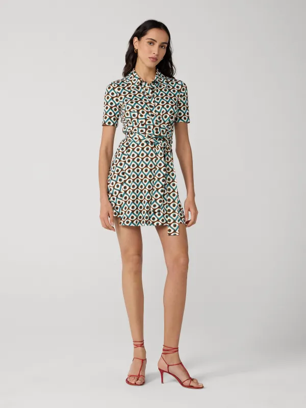 Didi Short Sleeve Dress made by Diane Von Furstenberg