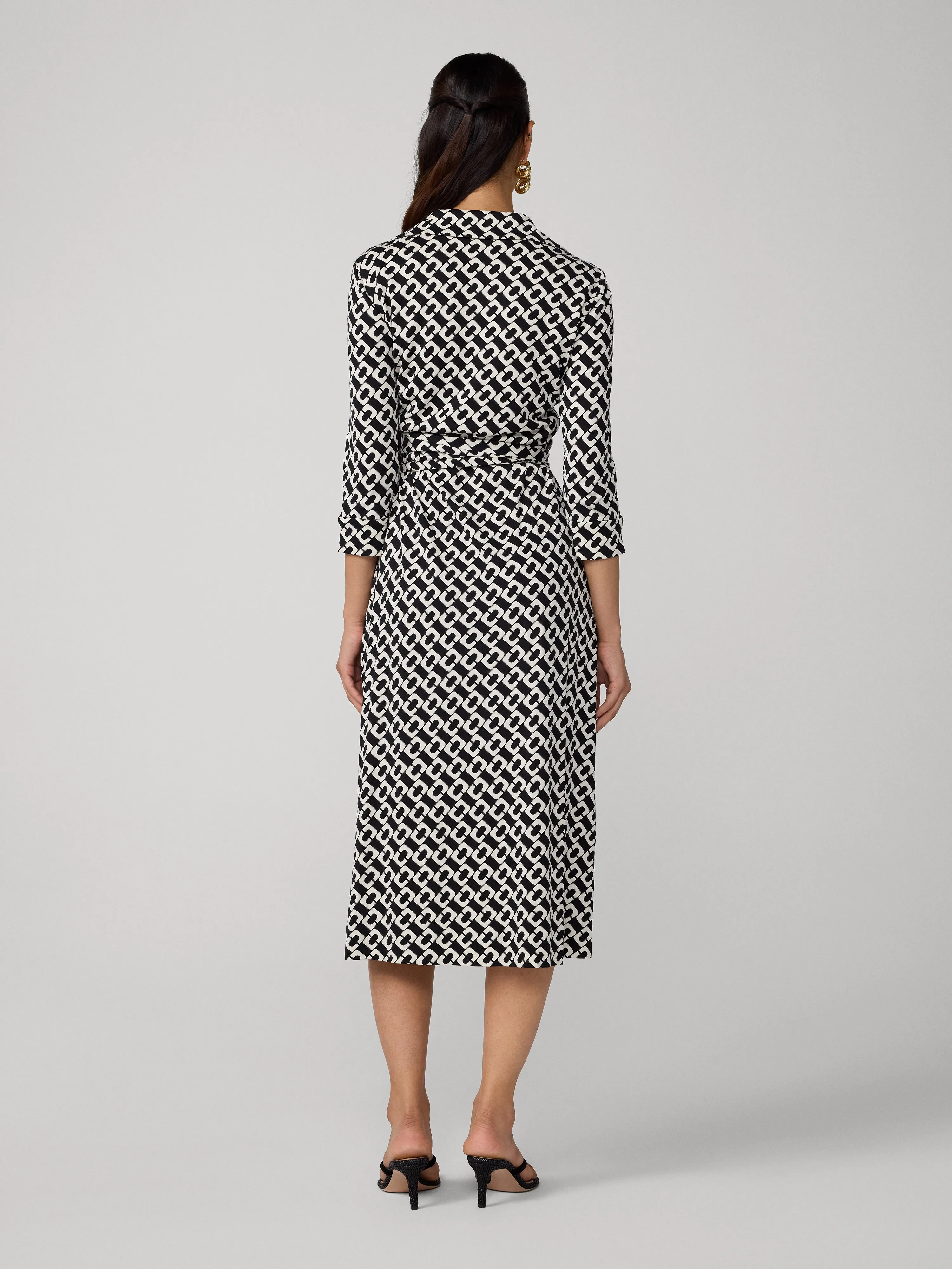 Abigail Silk Jersey Midi Wrap Dress sold by Diane Von Furstenberg product image thumbnail 3