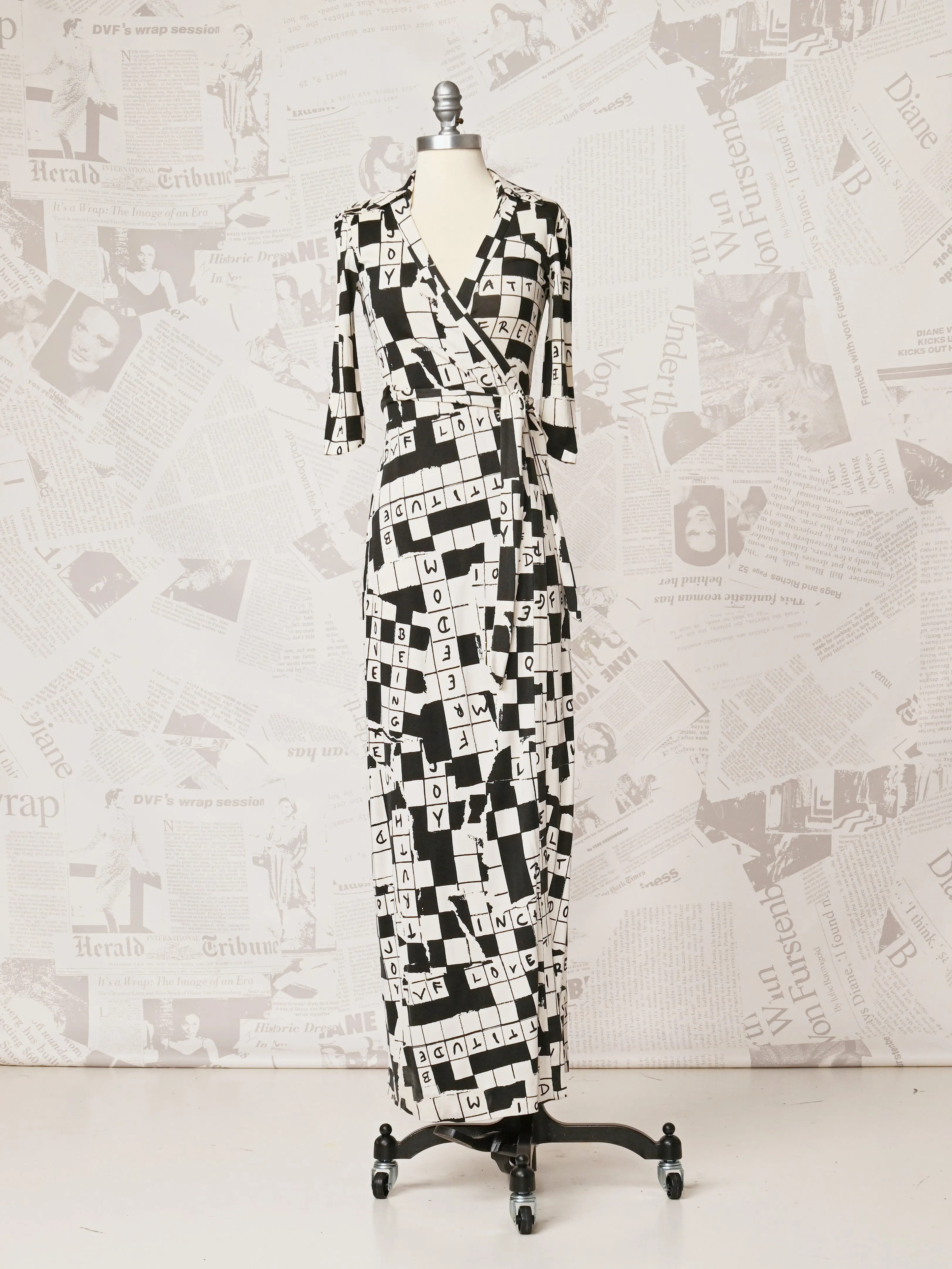 Abigail Maxi Wrap Dress - DVF Vintage sold by Diane Von Furstenberg